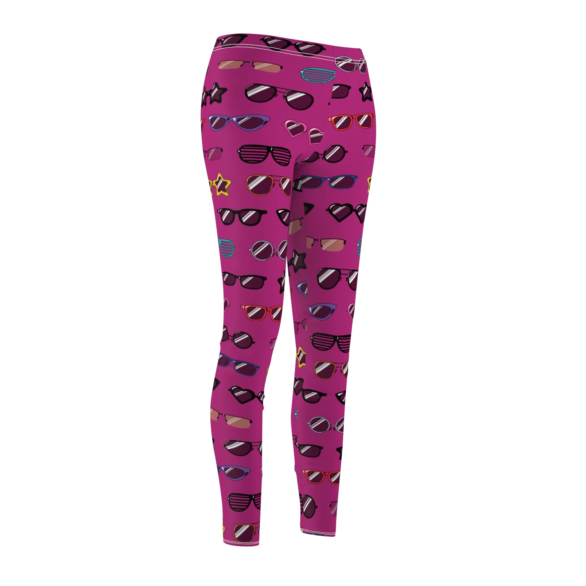 Women's Casual Leggings - Retro Sunglasses