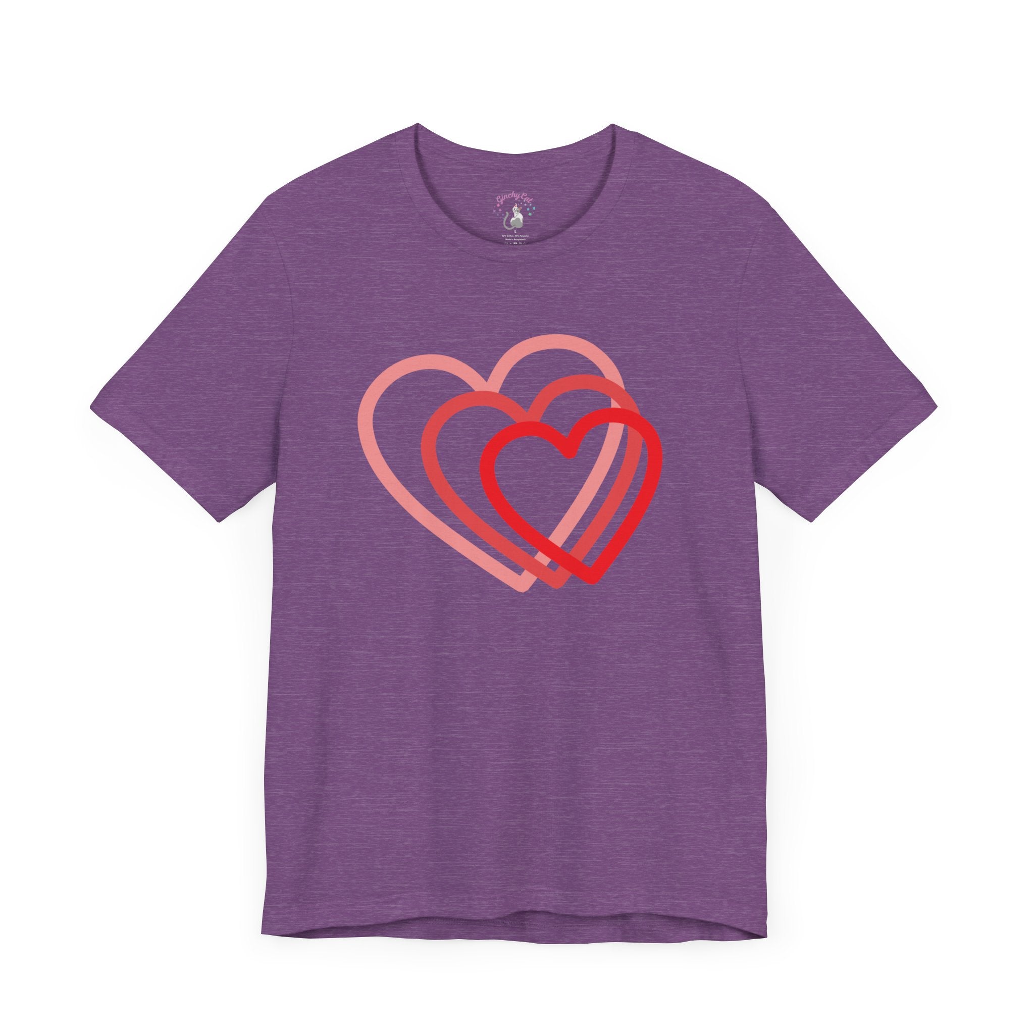 Love is in the Air: Nesting Hearts Cotton T-Shirt