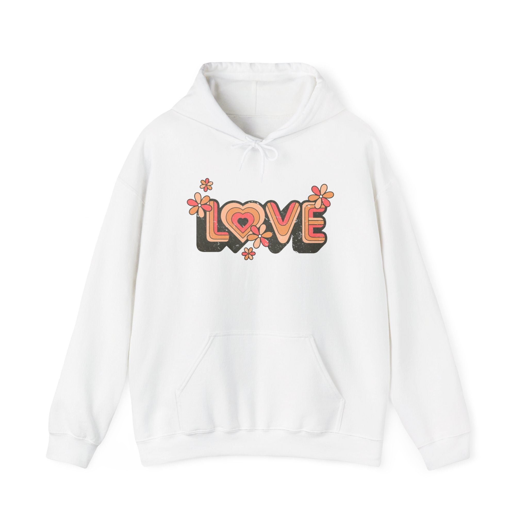 Love is in the Air: Retro Love Hoodie Sweatshirt