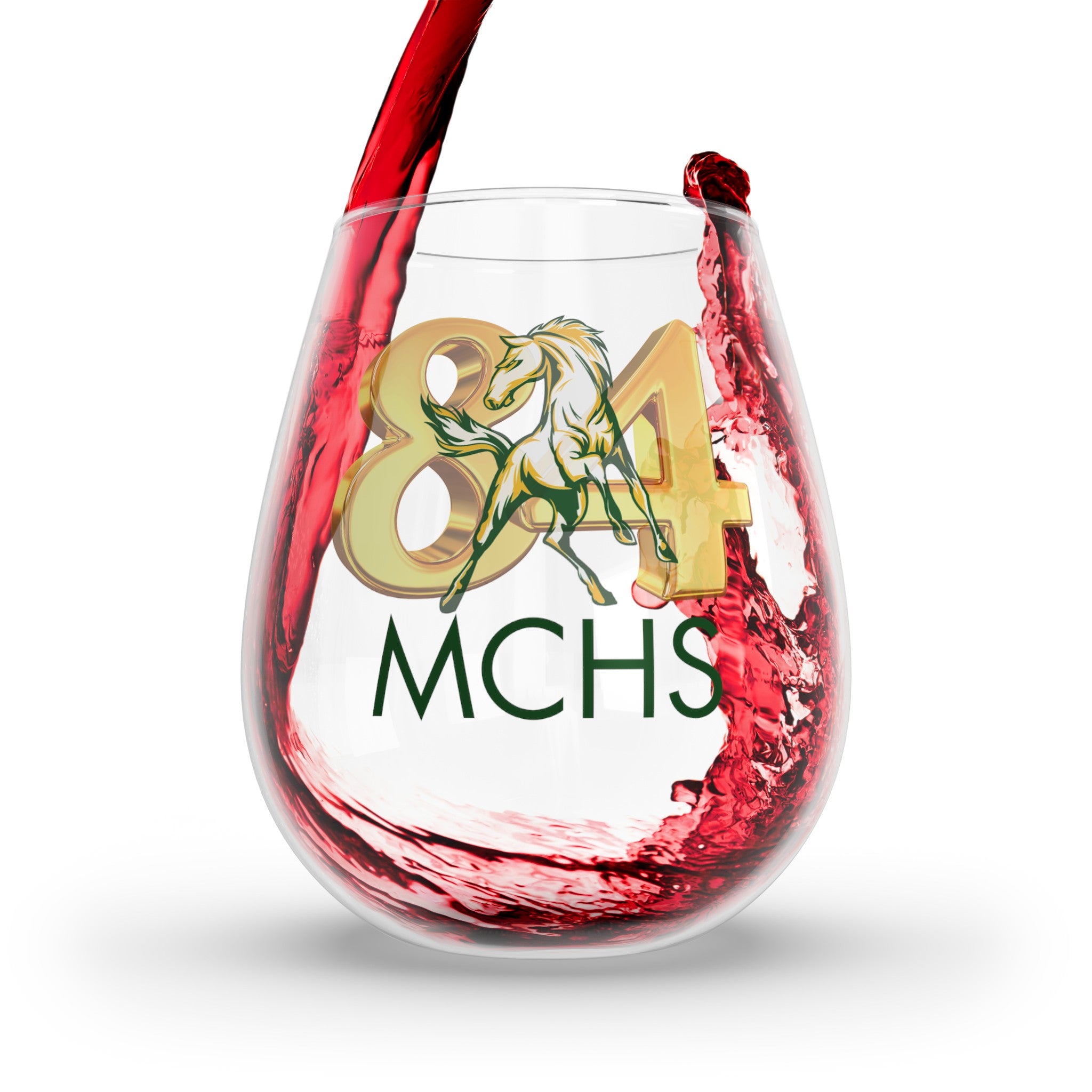MCHS - MCHS 84 Mustang 11.75oz Stemless Wine Glass - MC8446
