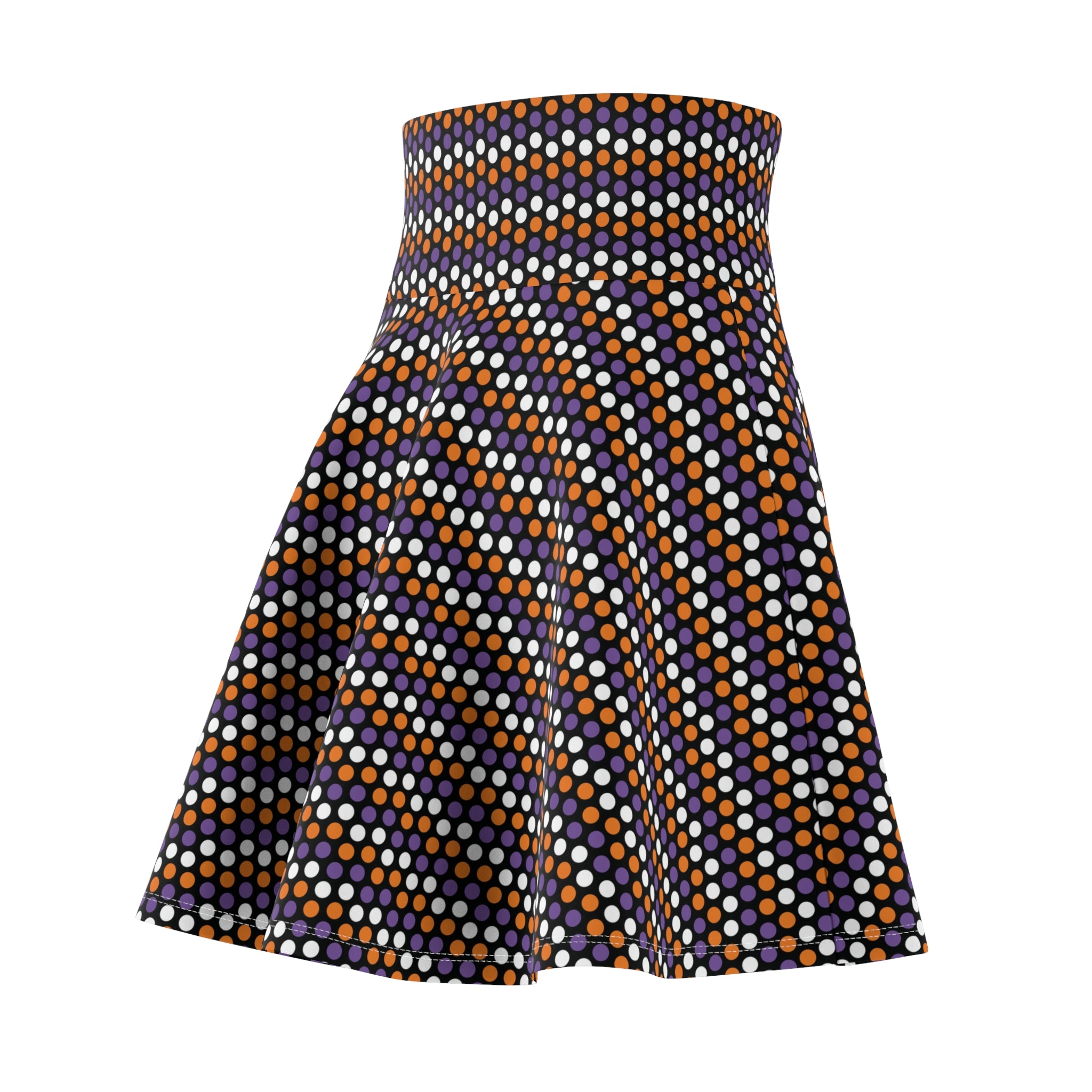 Halloween Polka Dot Skater Style Skirt