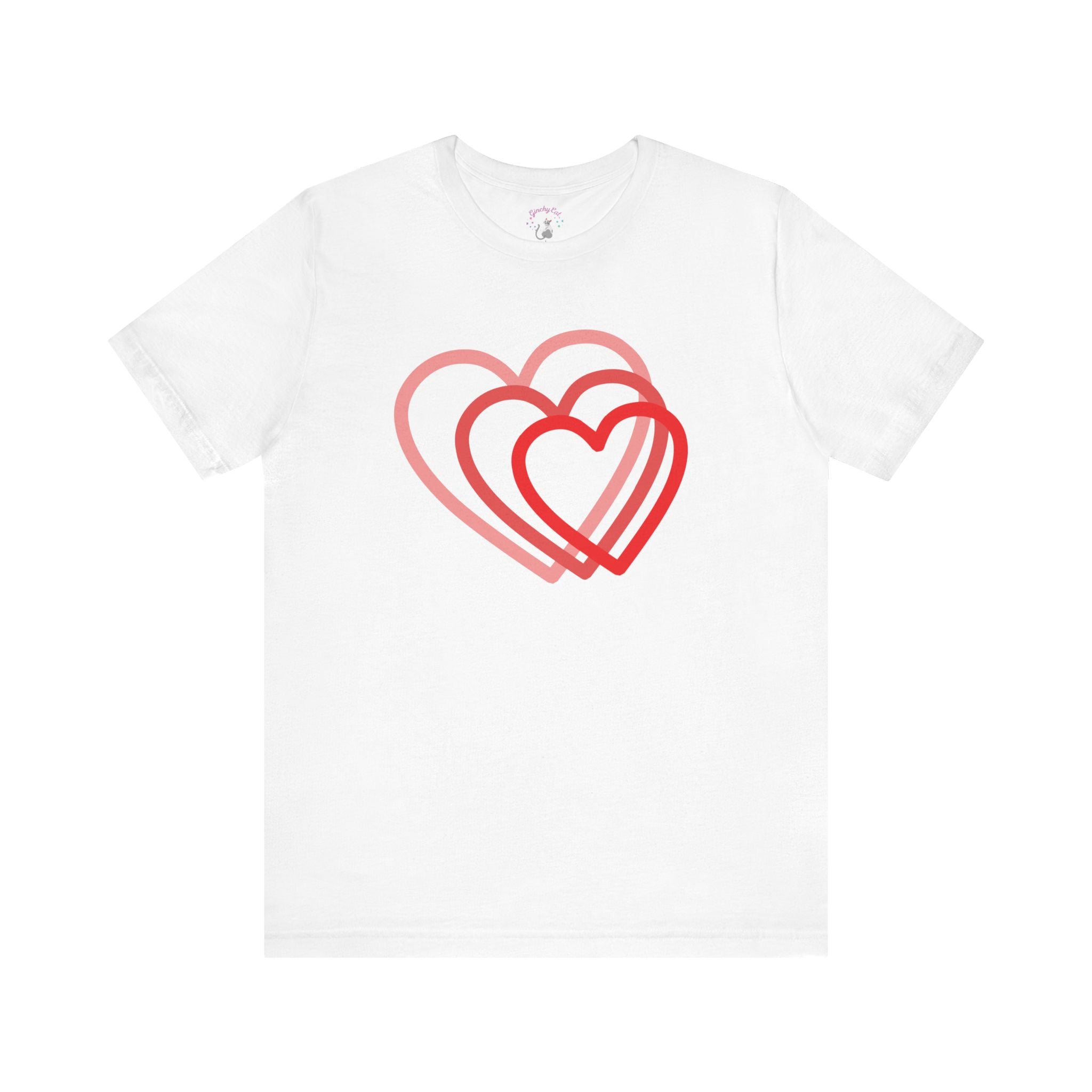 Love is in the Air: Nesting Hearts Cotton T-Shirt