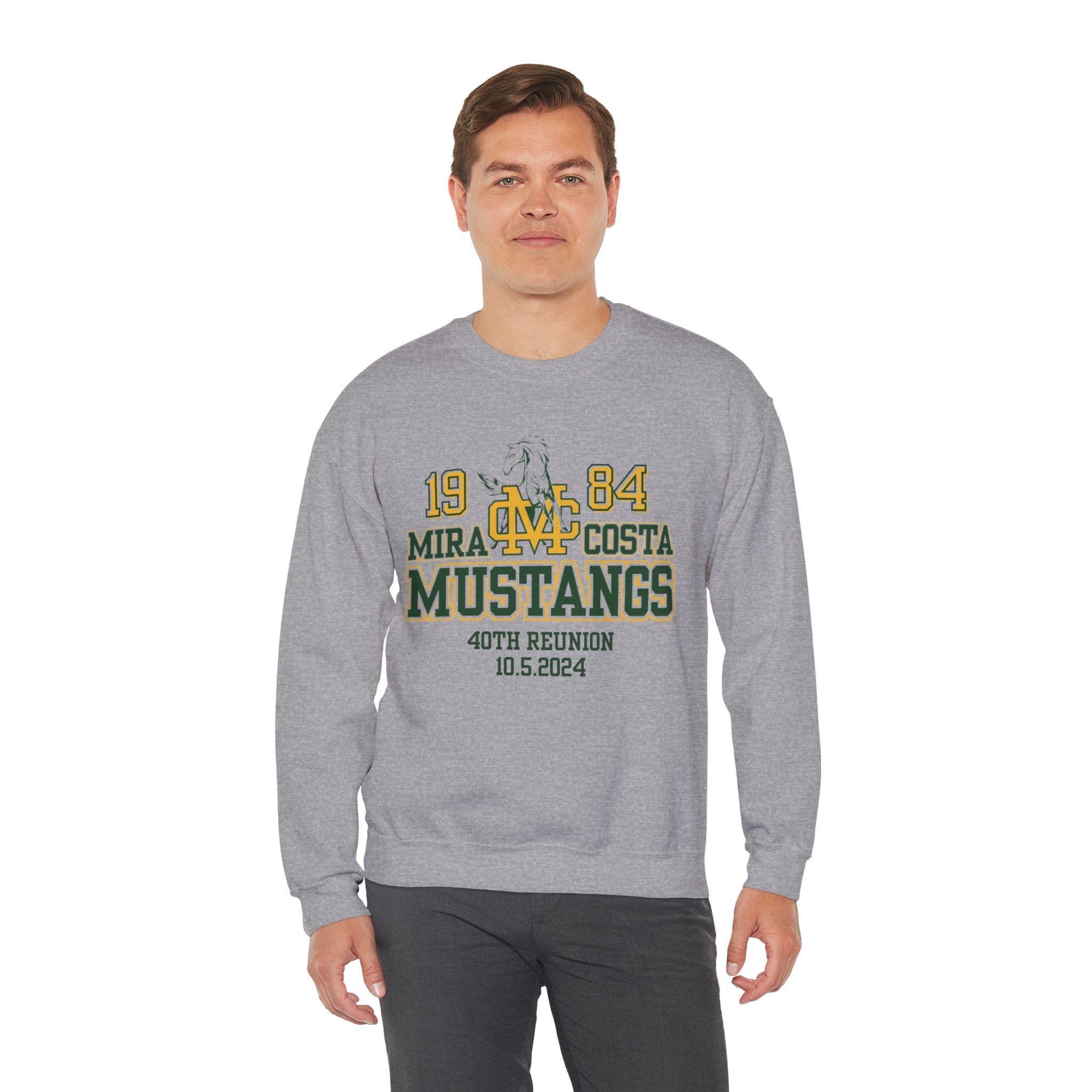 MCHS - Mira Costa Mustangs 1984 Unisex Heavy Blend™ Crewneck Sweatshirt - MC8425