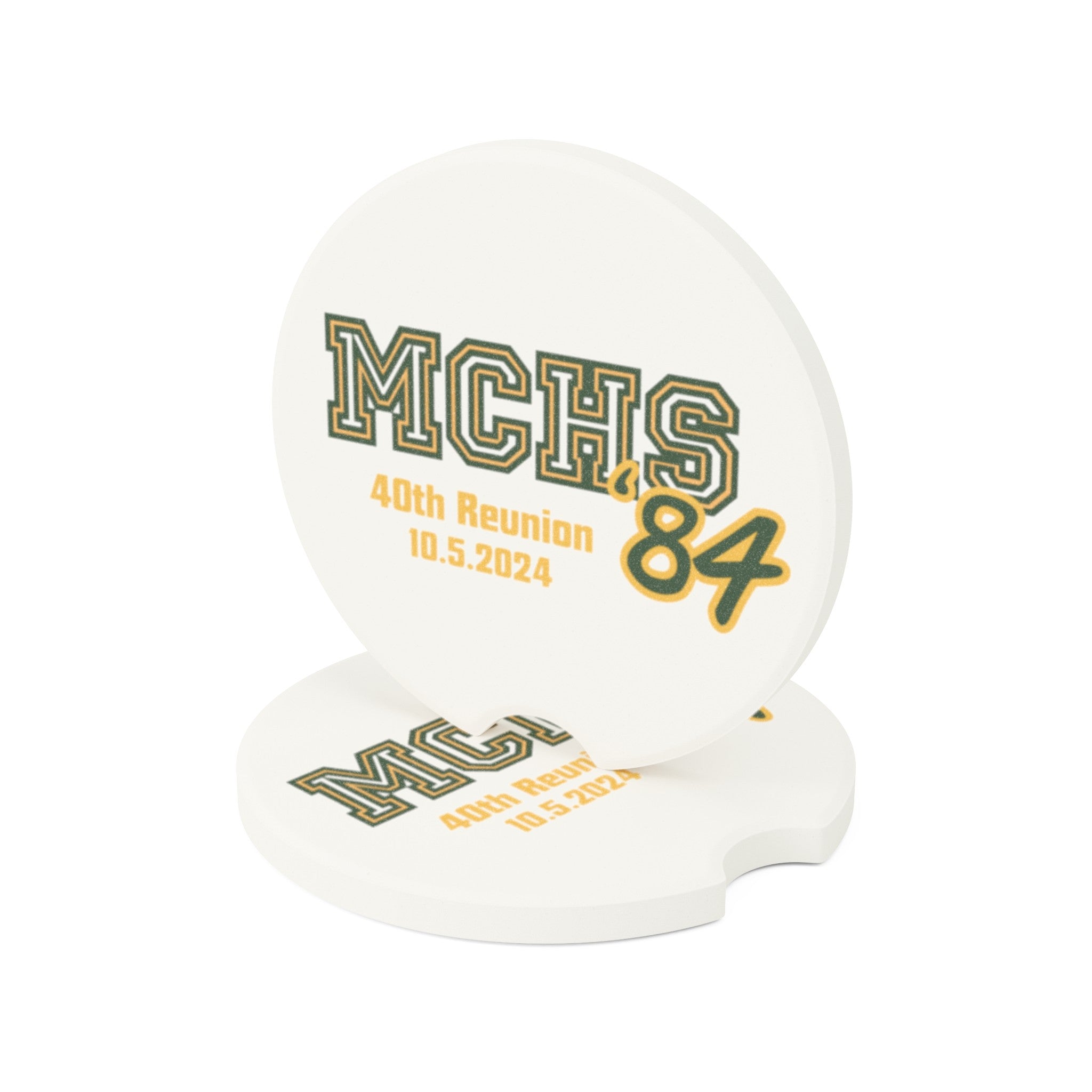 MCHS - Mira Costa 84 Soapstone Car Coasters - MC8423