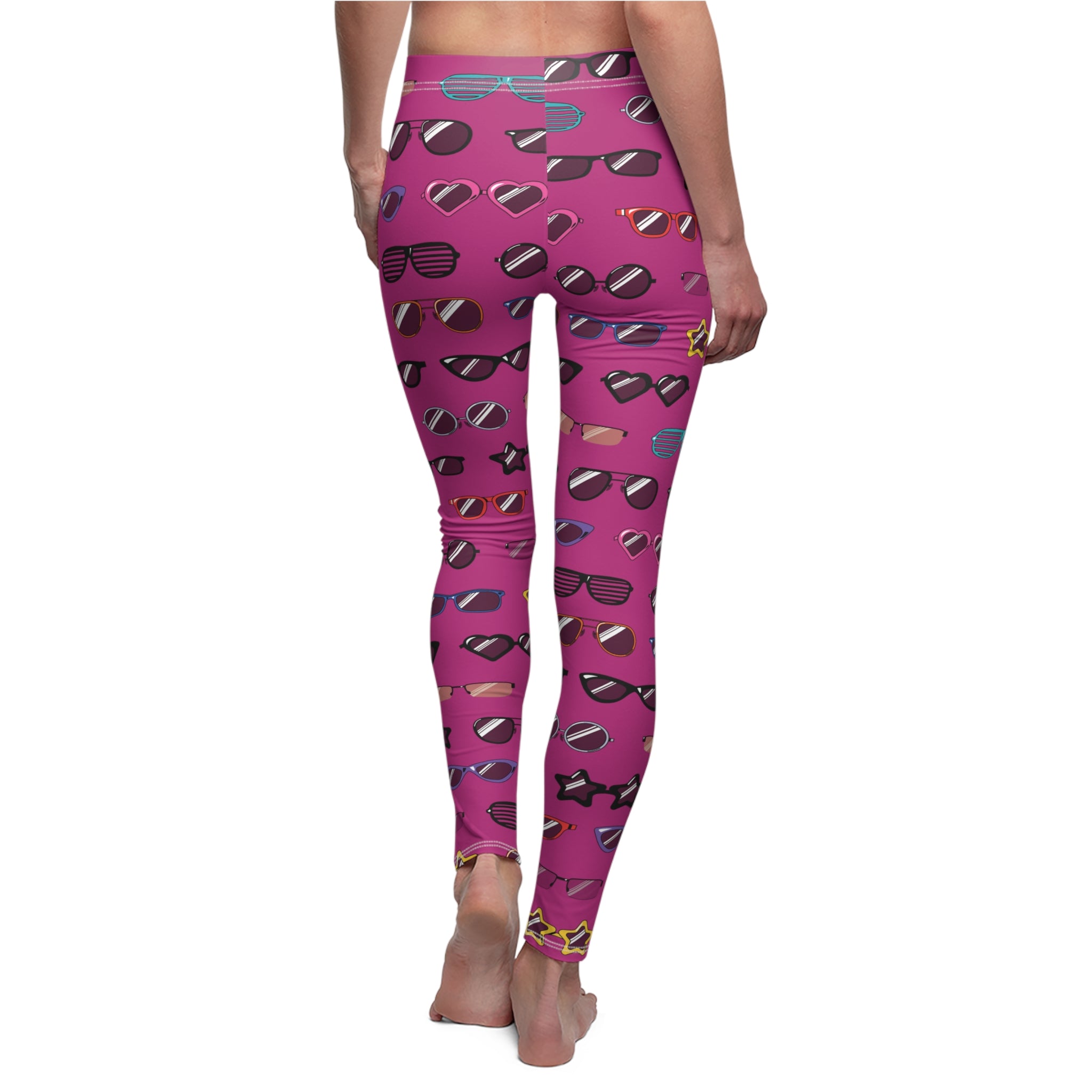 Women's Casual Leggings - Retro Sunglasses