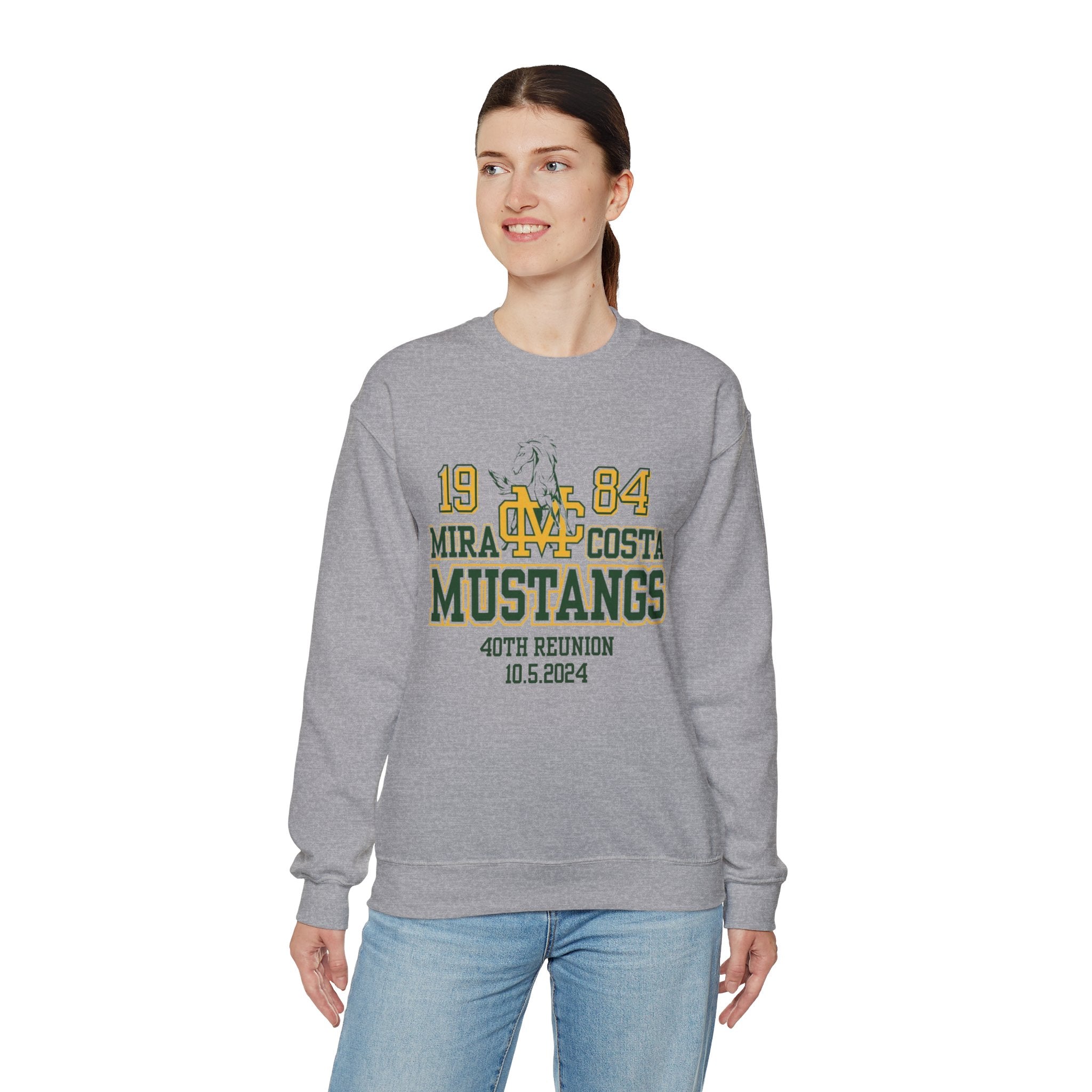 MCHS - Mira Costa Mustangs 1984 Unisex Heavy Blend™ Crewneck Sweatshirt - MC8425
