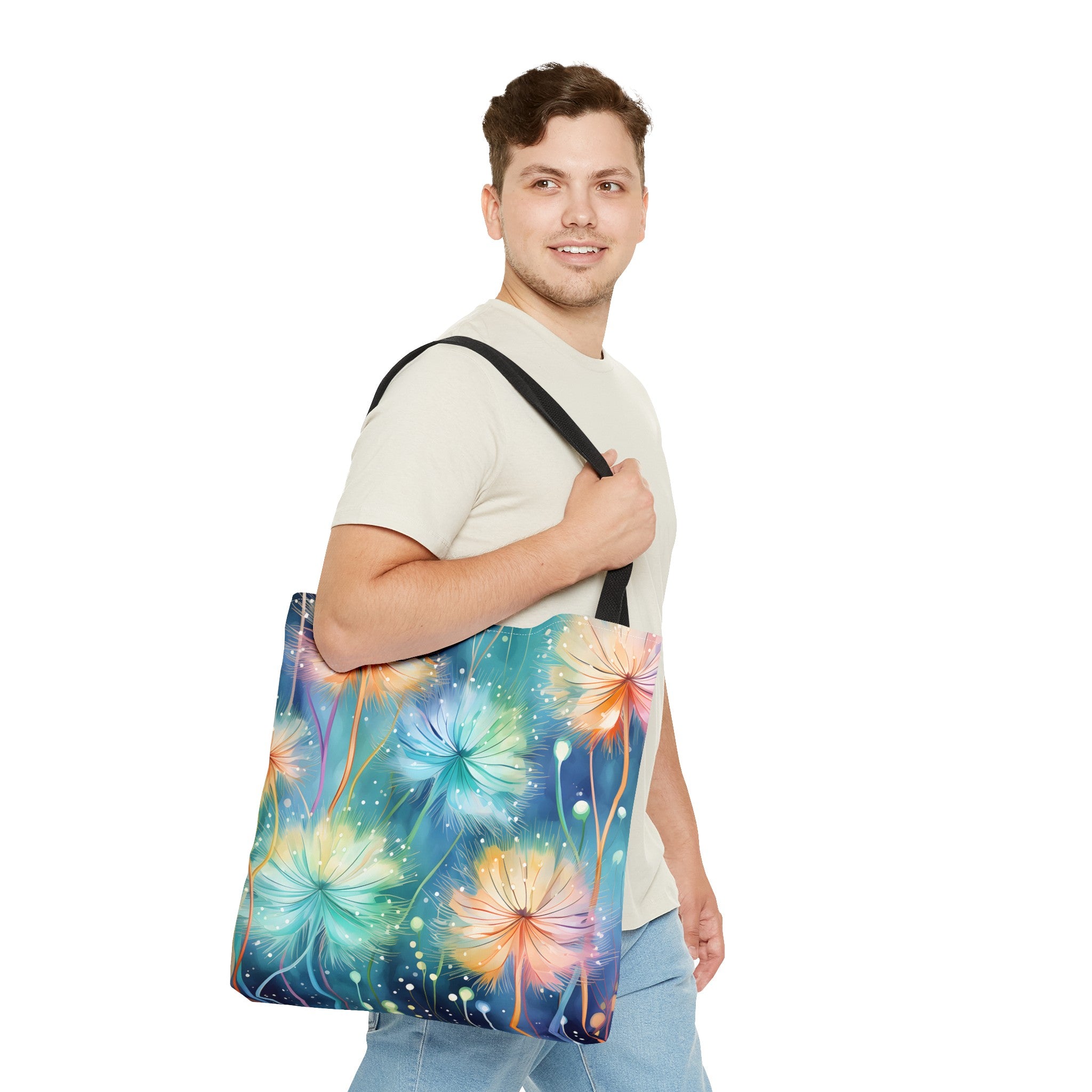 Reusable Tote Bag - Cool Dandelions
