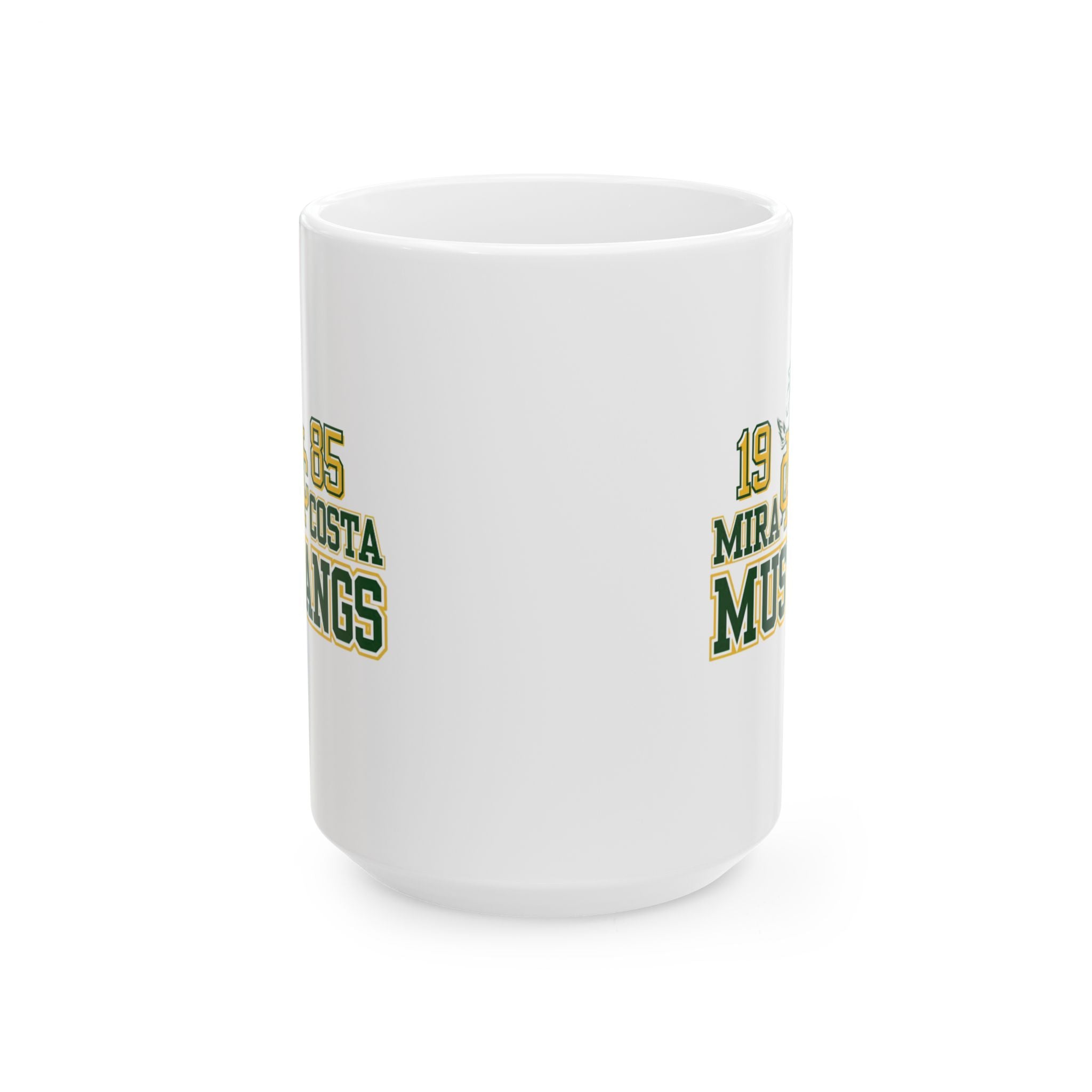 MCHS85 - Mira Costa Mustangs 1985 Ceramic Mug, (15oz)