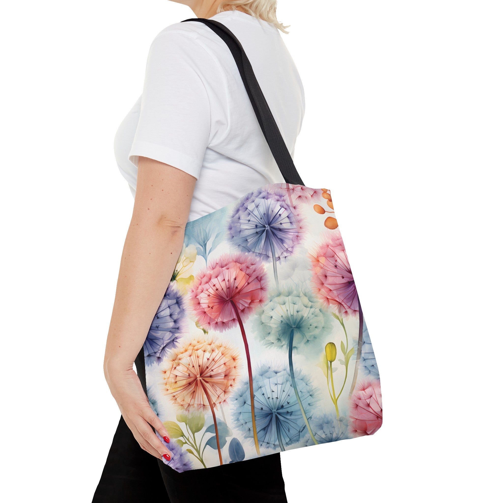 Reusable Tote Bag - Colorful Dandelions