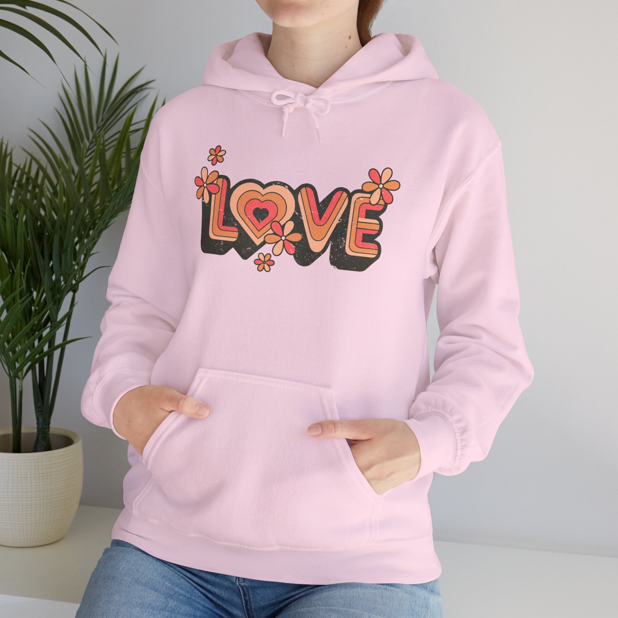 Love is in the Air: Retro Love Hoodie Sweatshirt