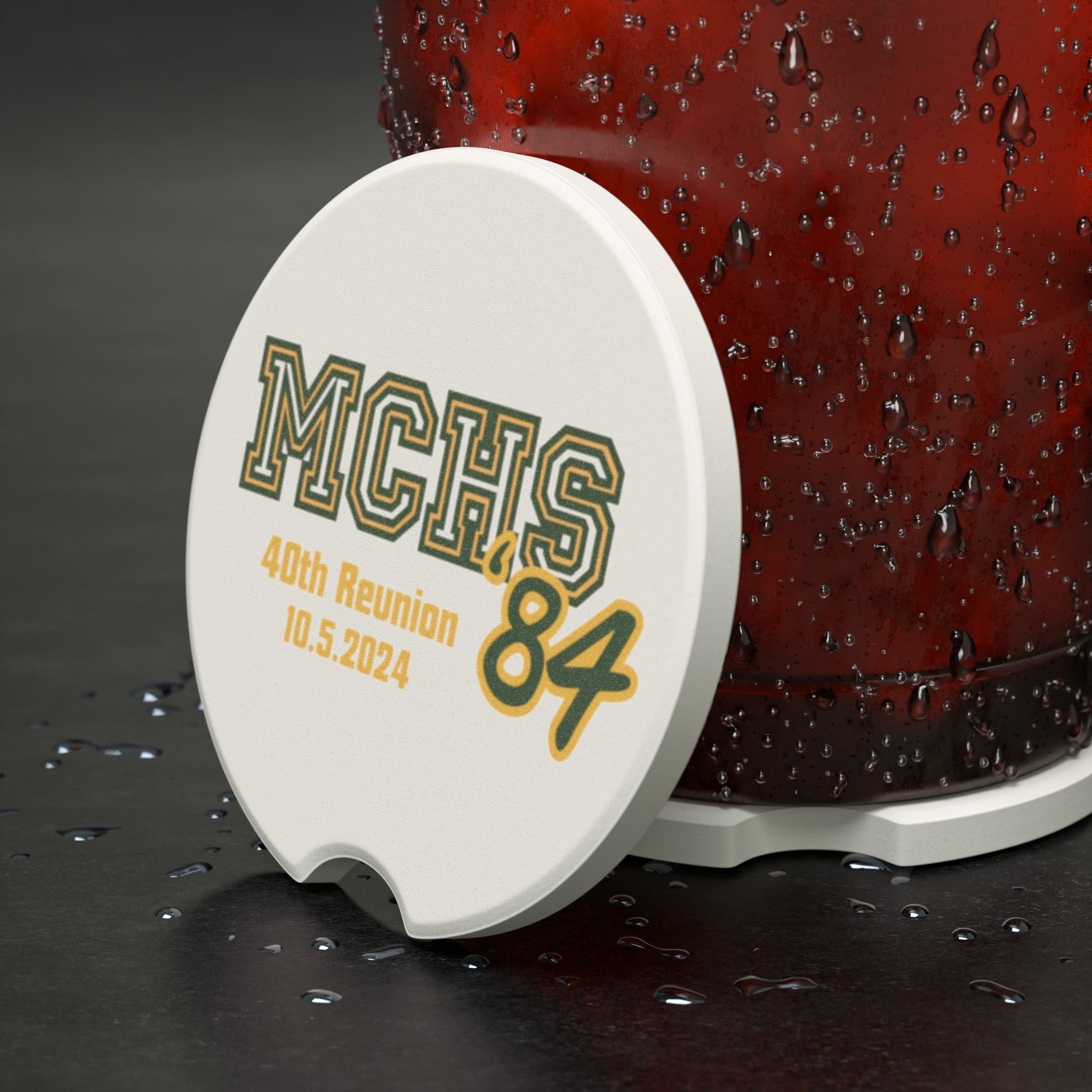 MCHS - Mira Costa 84 Soapstone Car Coasters - MC8423