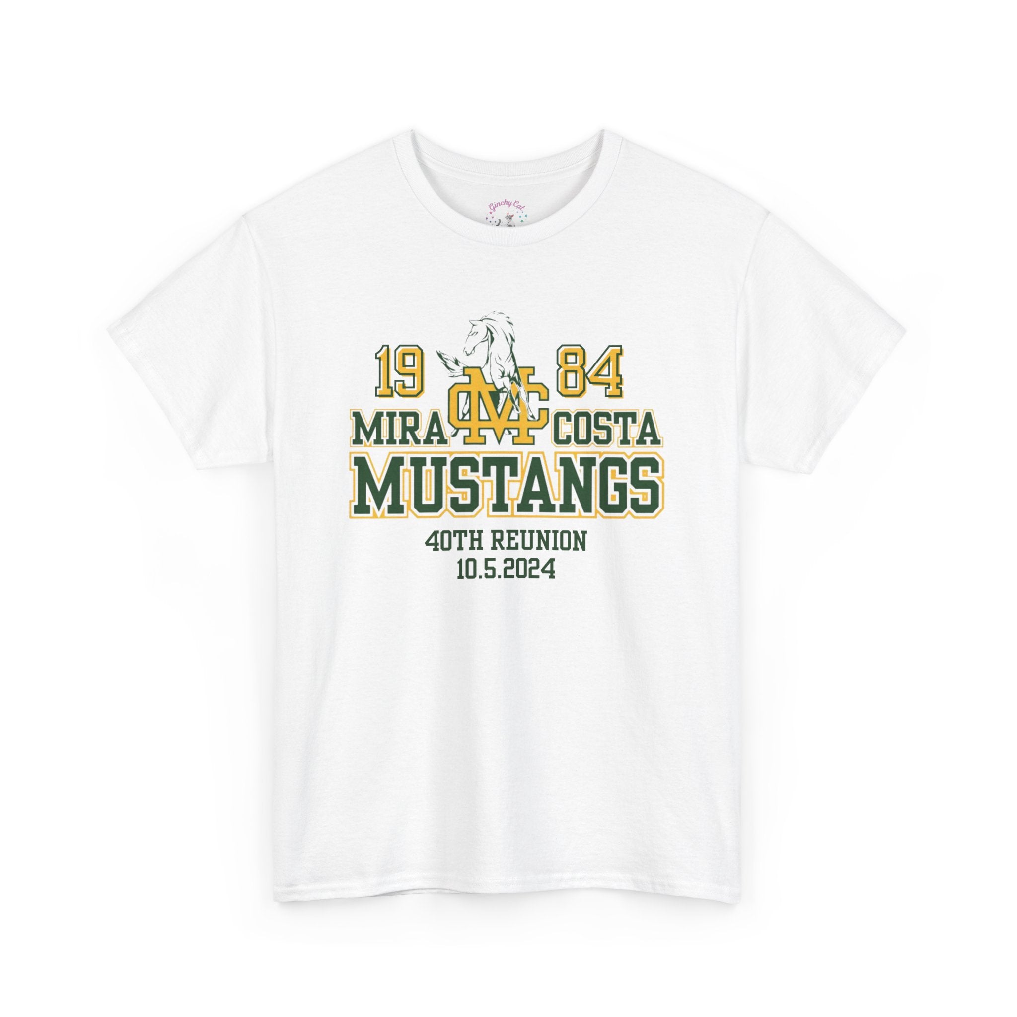 MCHS - Mira Costa Mustangs 1984 Unisex Heavy Cotton Tee - MC8428
