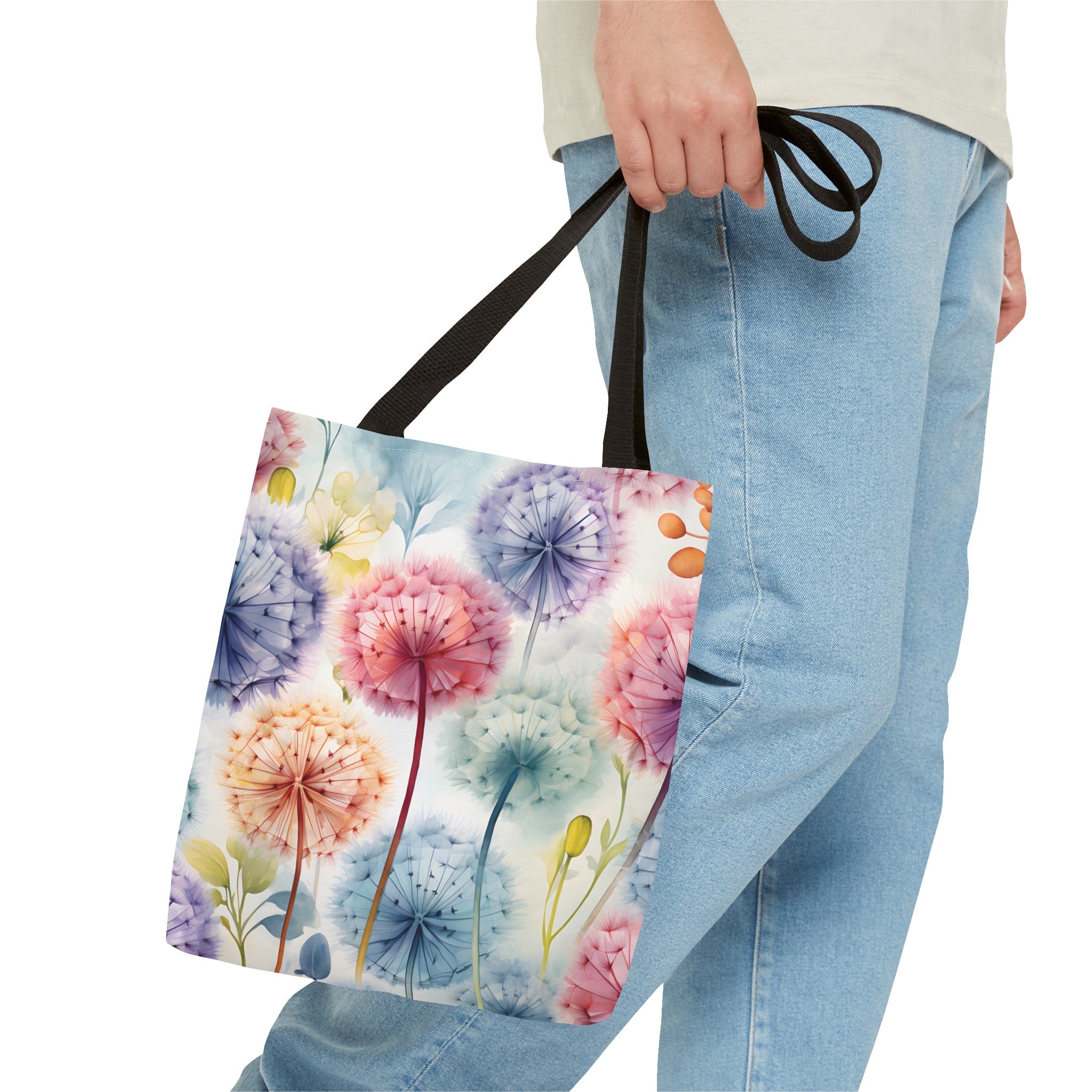 Reusable Tote Bag - Colorful Dandelions