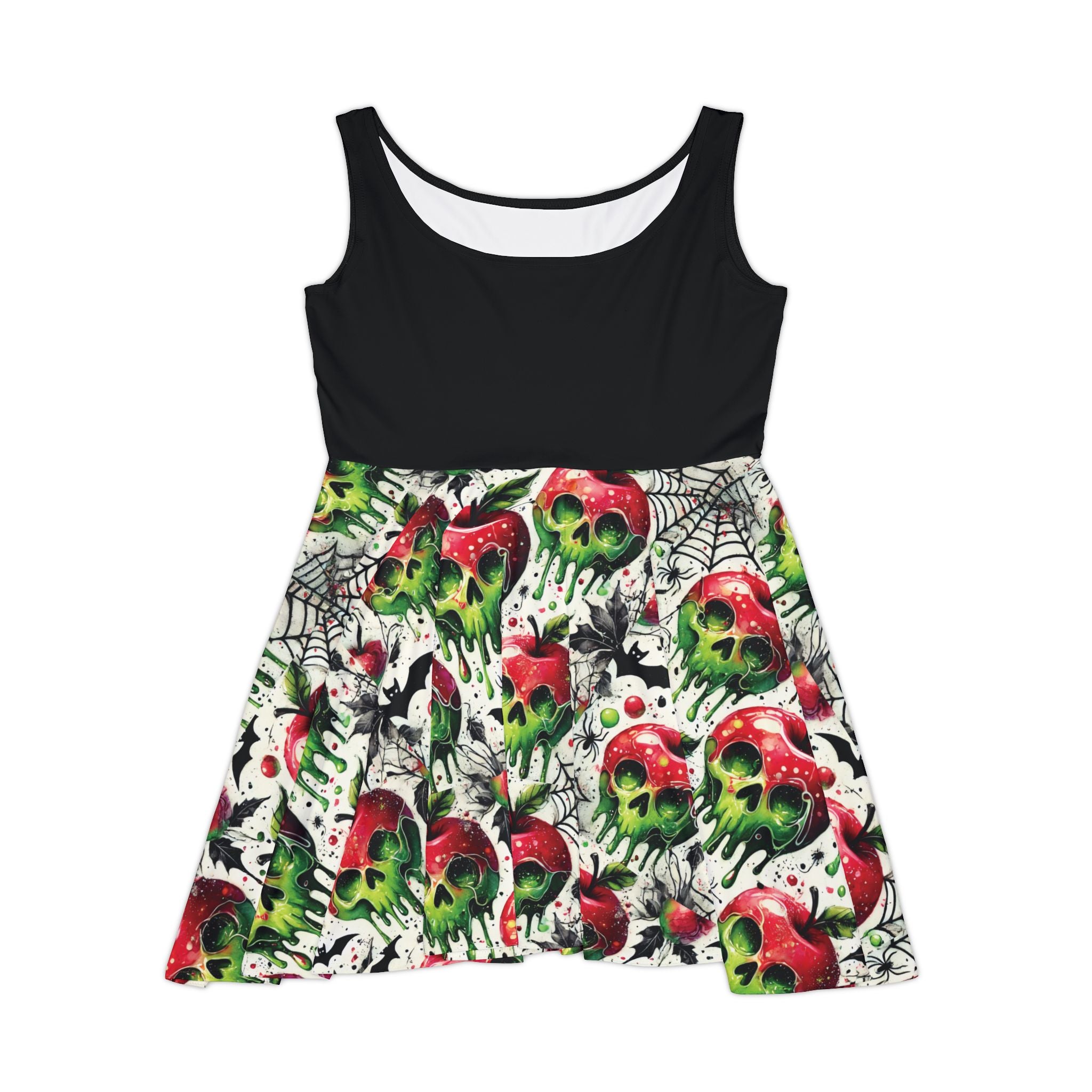 Villainous Poison Apple Asymmetrical Skater Style Dress