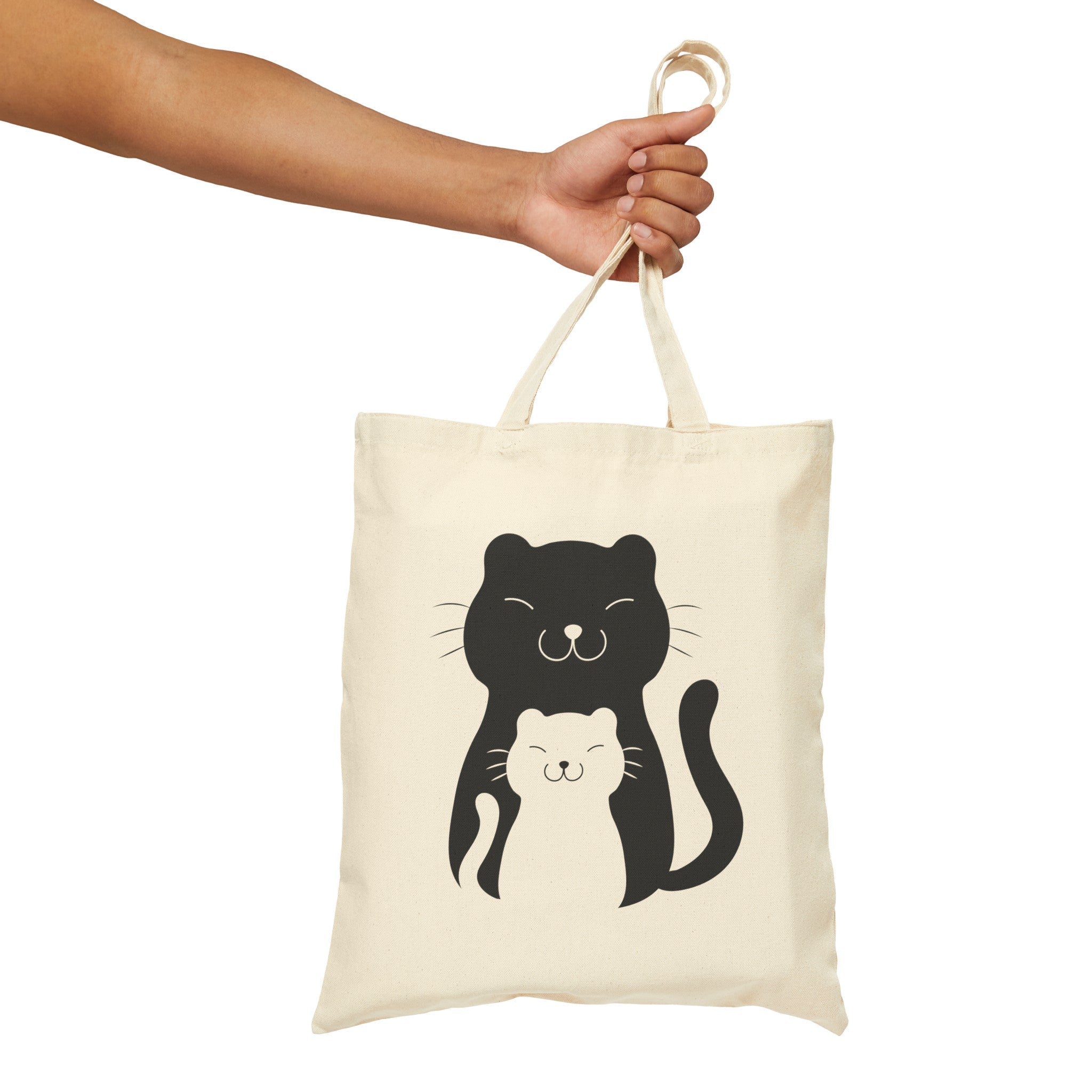 Reusable Tote Bag - Silhouette Cats