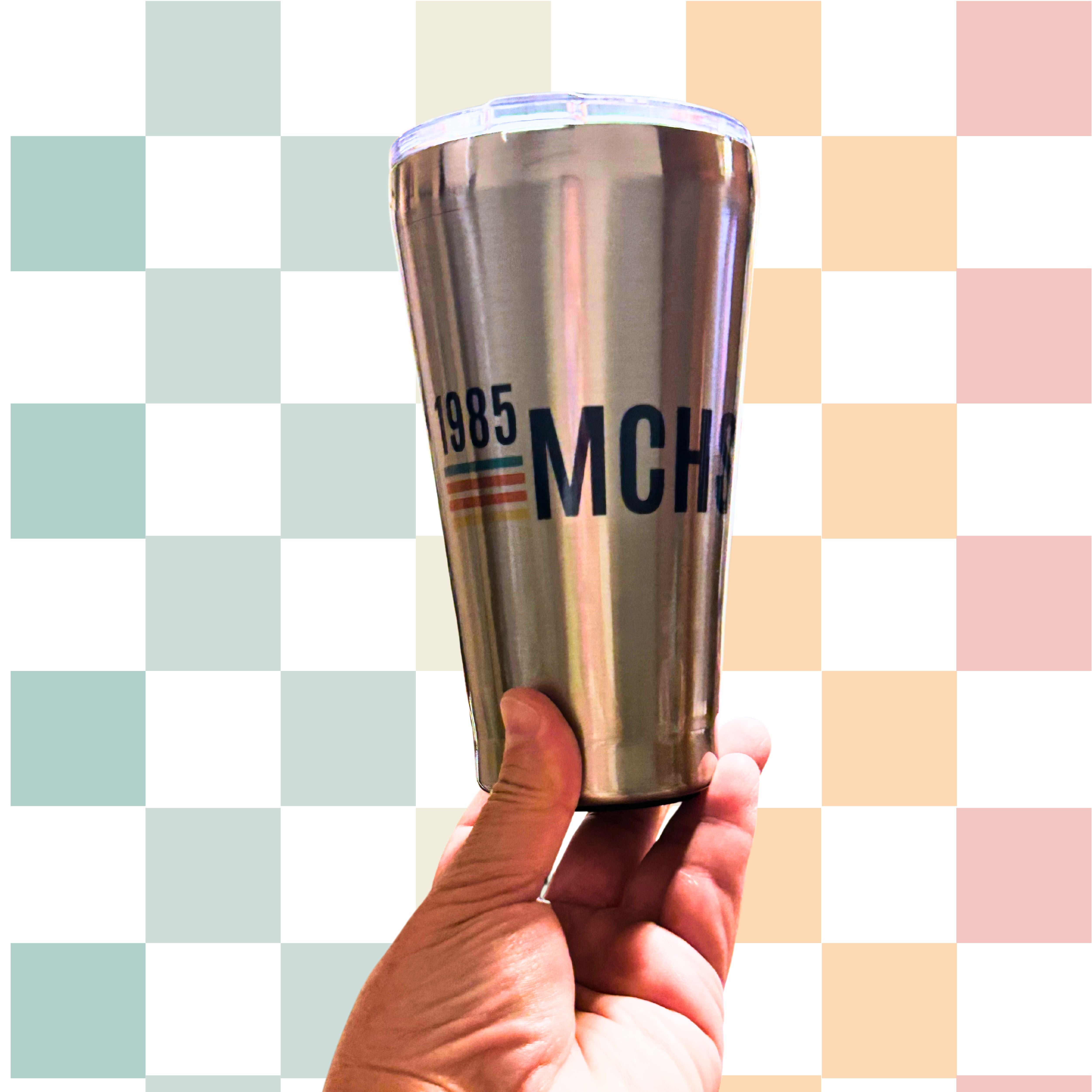 MCHS85 - 40th Reunion 15oz Stainless Steel Cup with Lid **PRE-ORDER - ORDER NOW!**