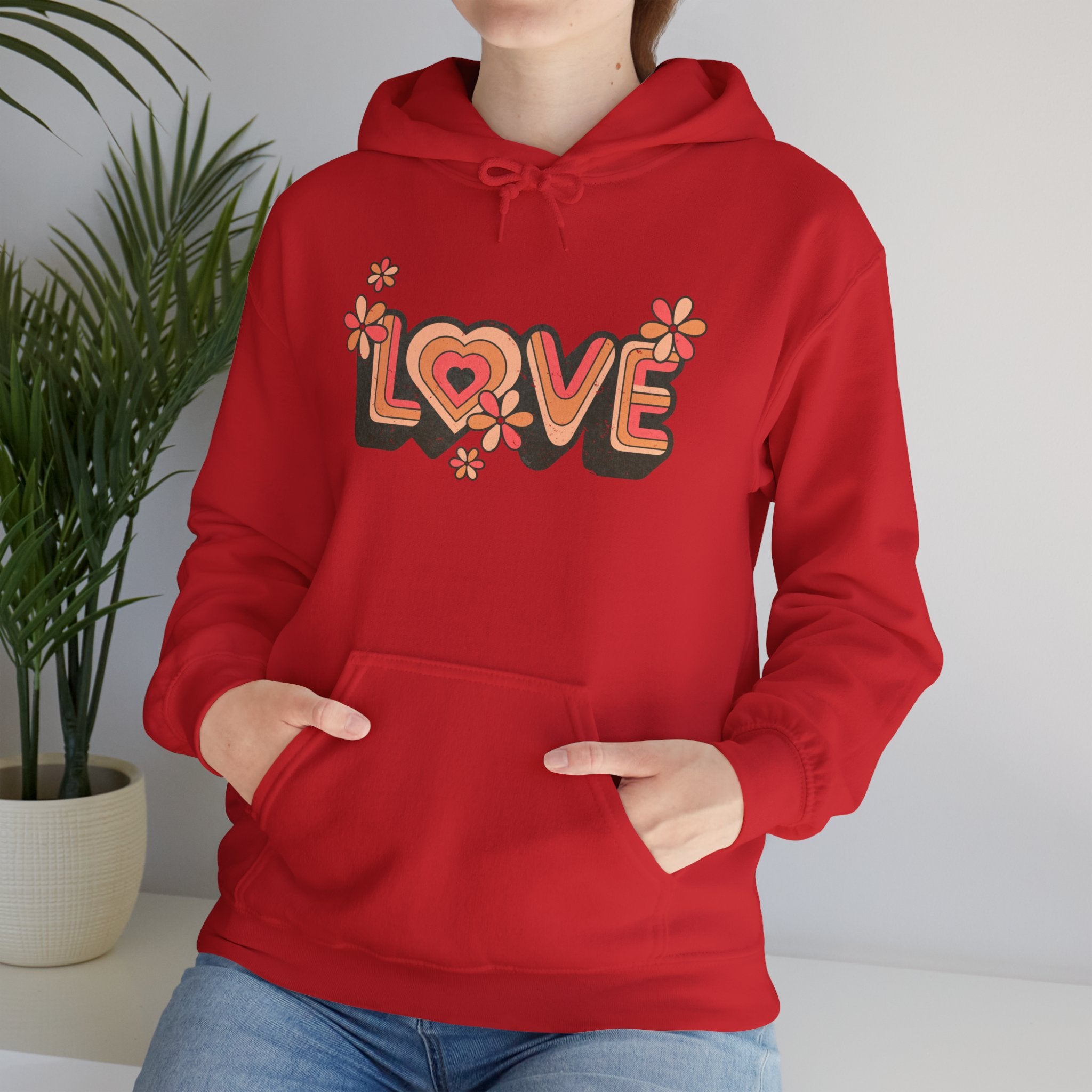 Love is in the Air: Retro Love Hoodie Sweatshirt