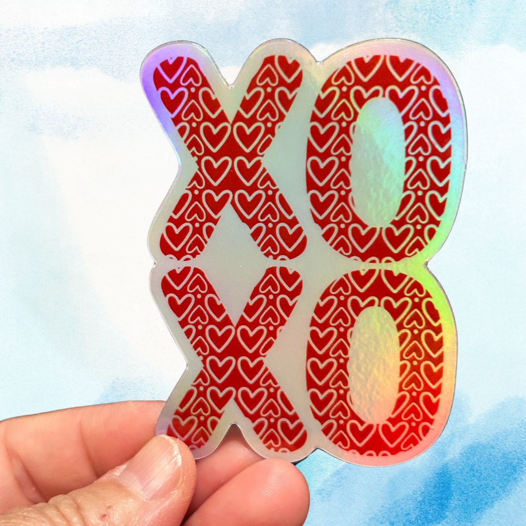 Holographic Sticker - XOXO Love