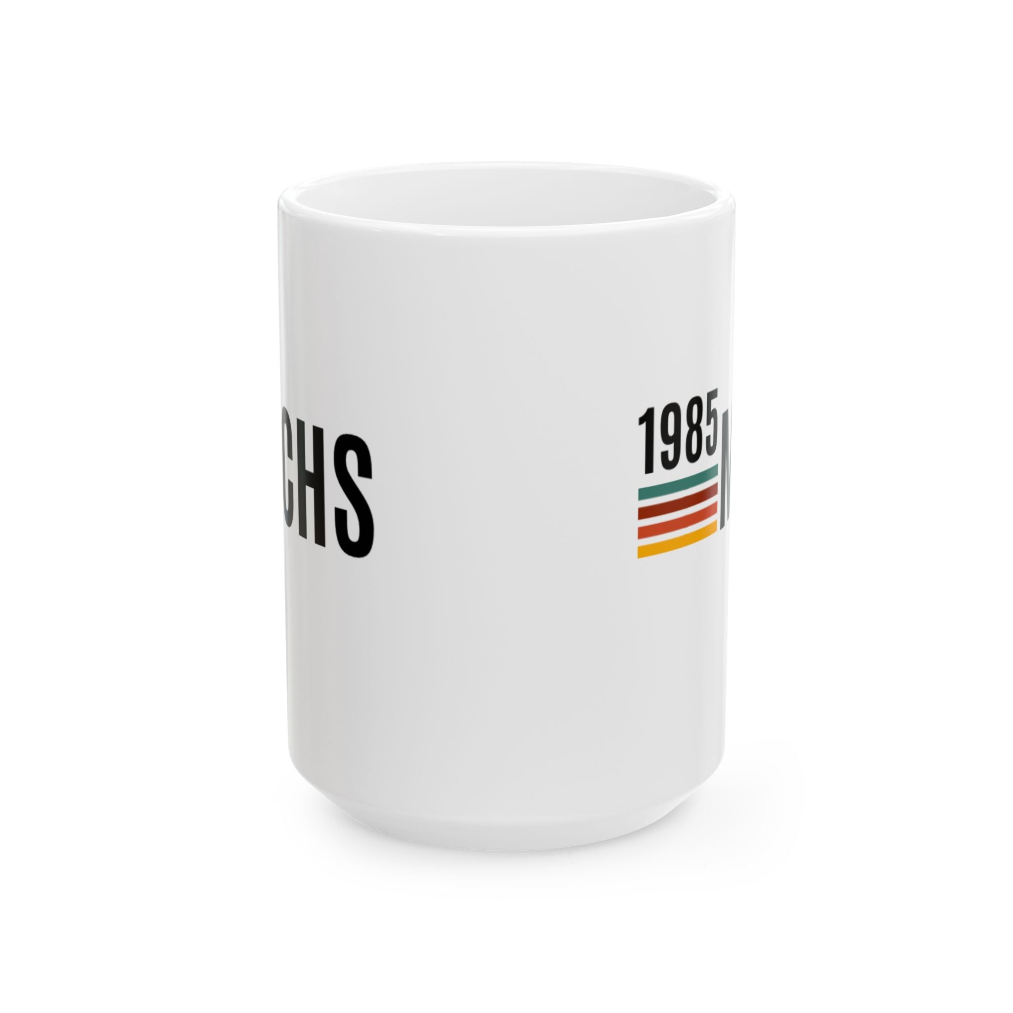 MCHS85 - 85 Retro Logo Ceramic Mug, (15oz)