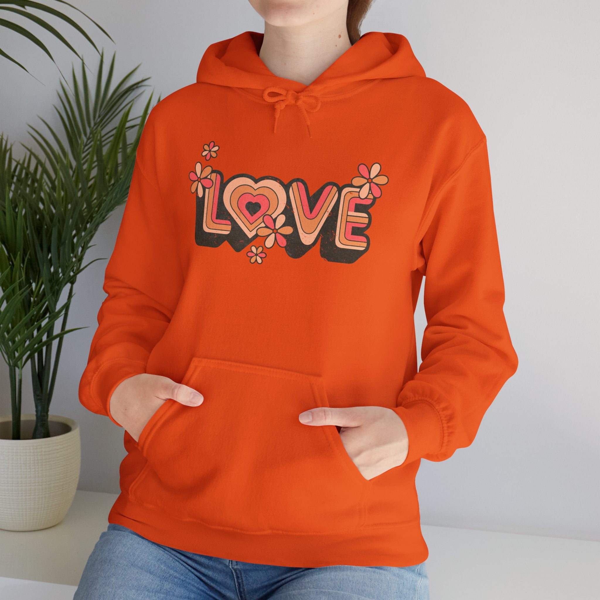Love is in the Air: Retro Love Hoodie Sweatshirt