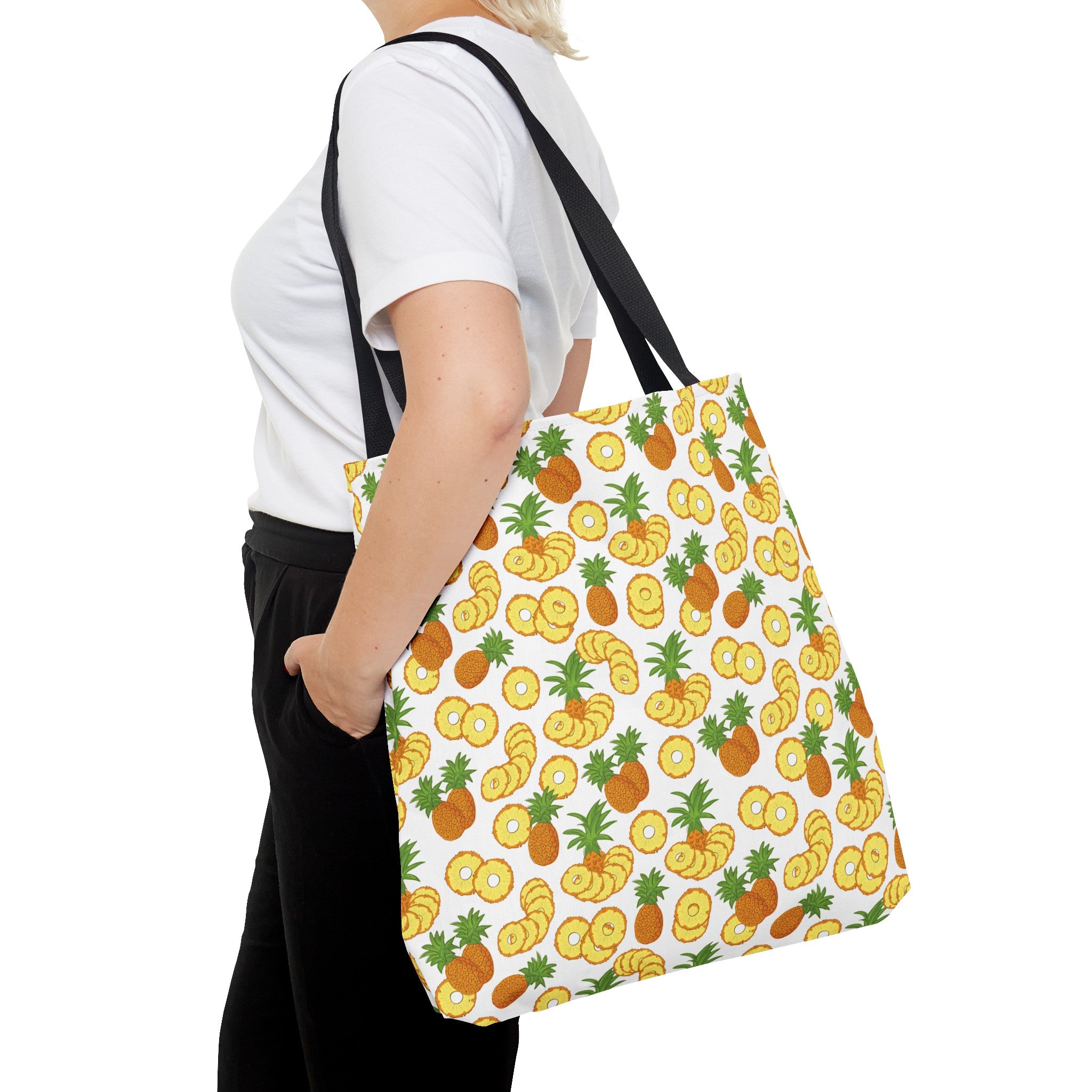 Reusable Tote Bag - Playful Pineapples
