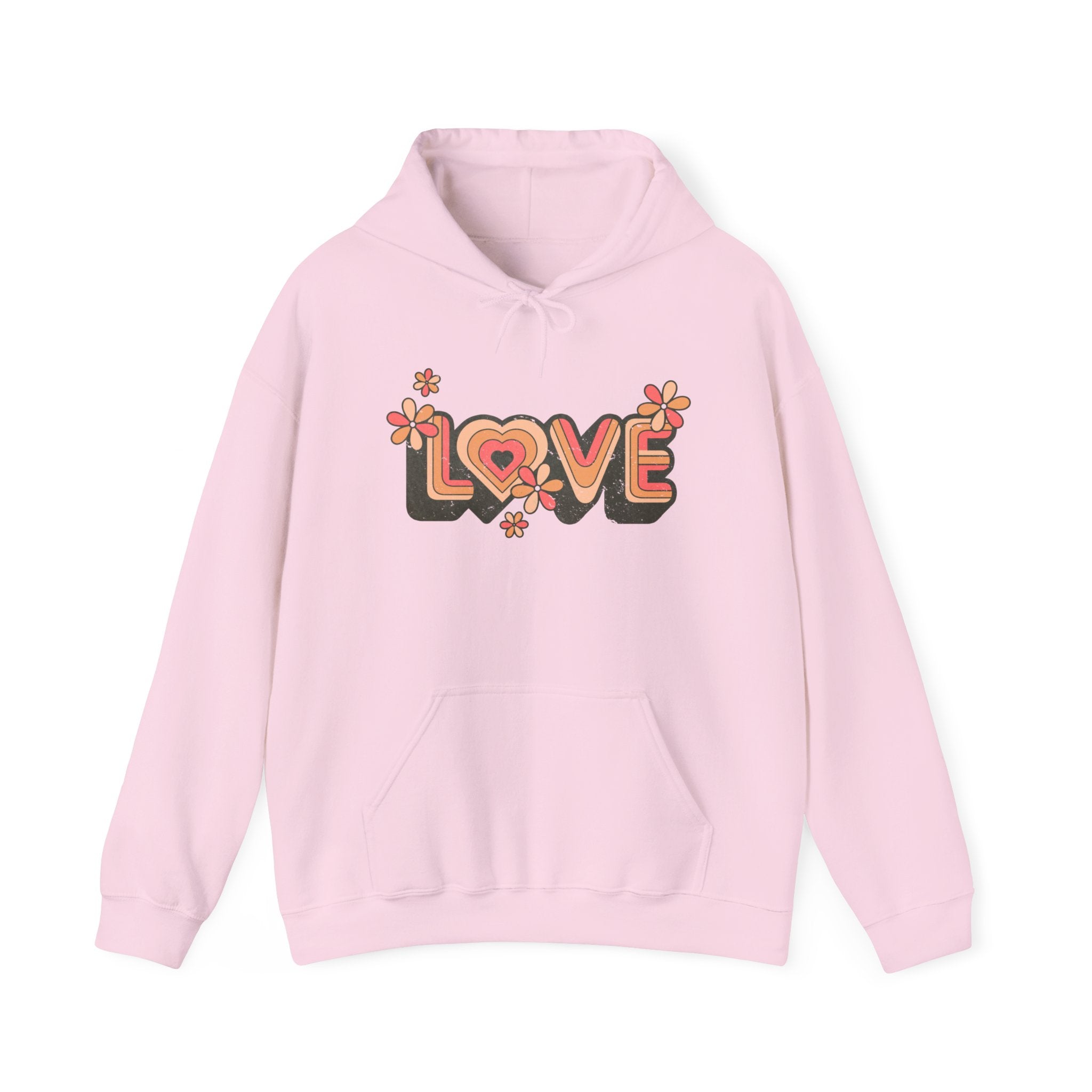 ALLNTRENDS Gymnastics Art Hoodie - Pink 'Love Live' Print, Unisex Soft Sweatshirt