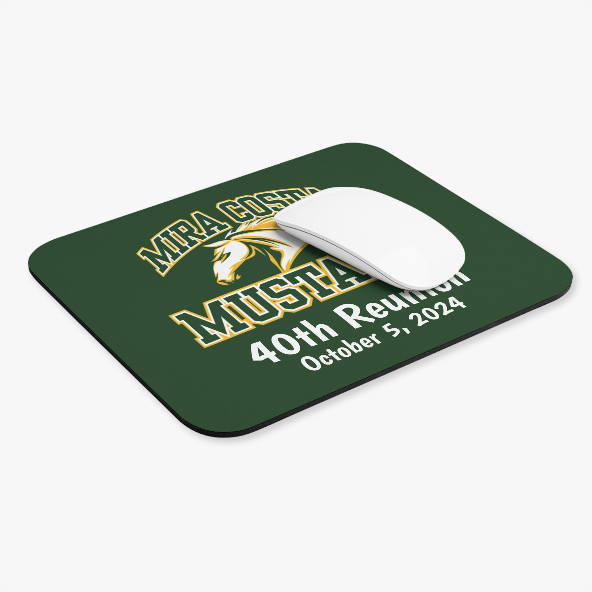 MCHS - Mira Costa Mustangs 40th Reunion Mouse Pad (Green) - MC8437