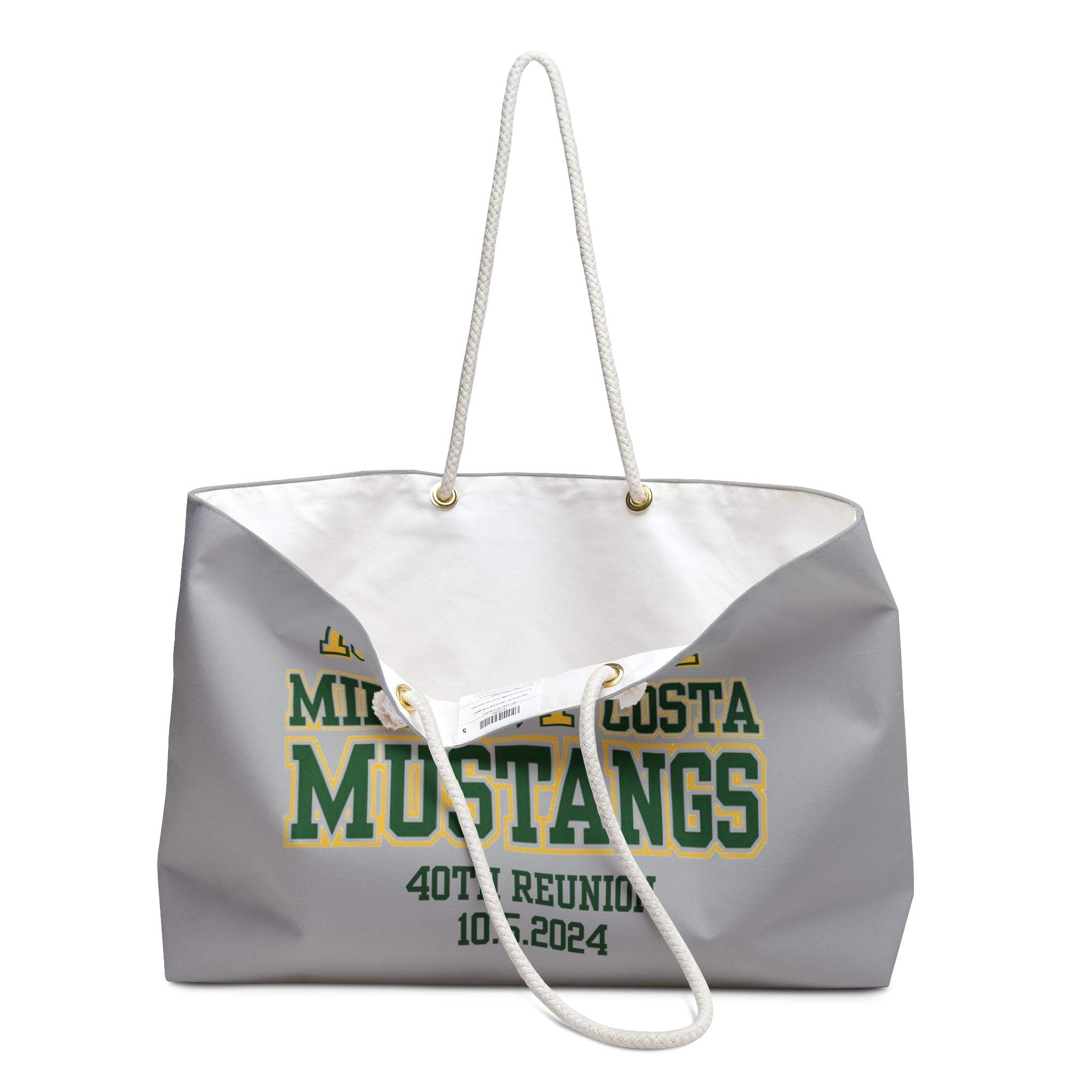 MCHS - Mira Costa Mustangs 1984 Weekender Bag- Gray - MC8420