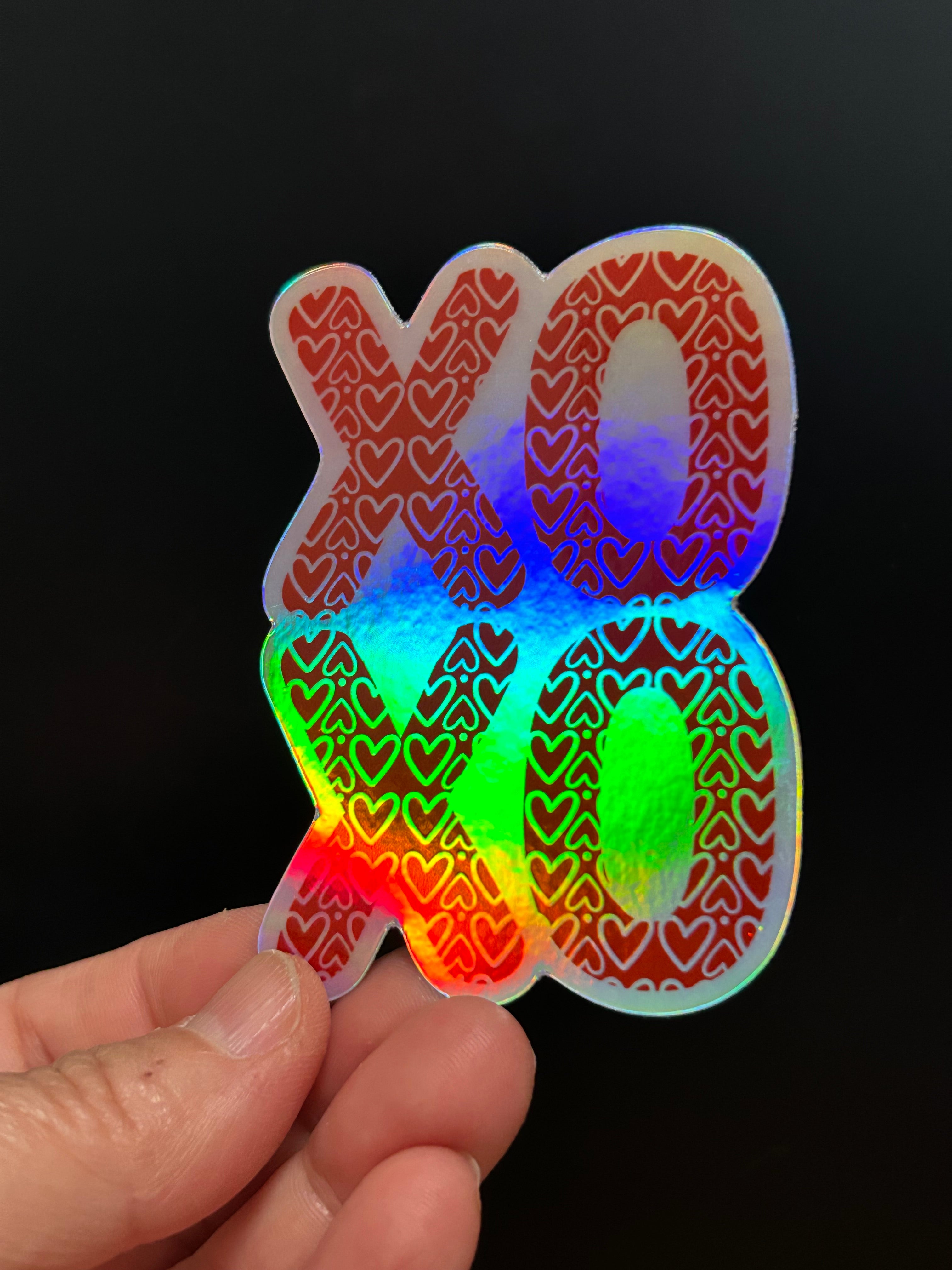 Holographic Sticker - XOXO Love