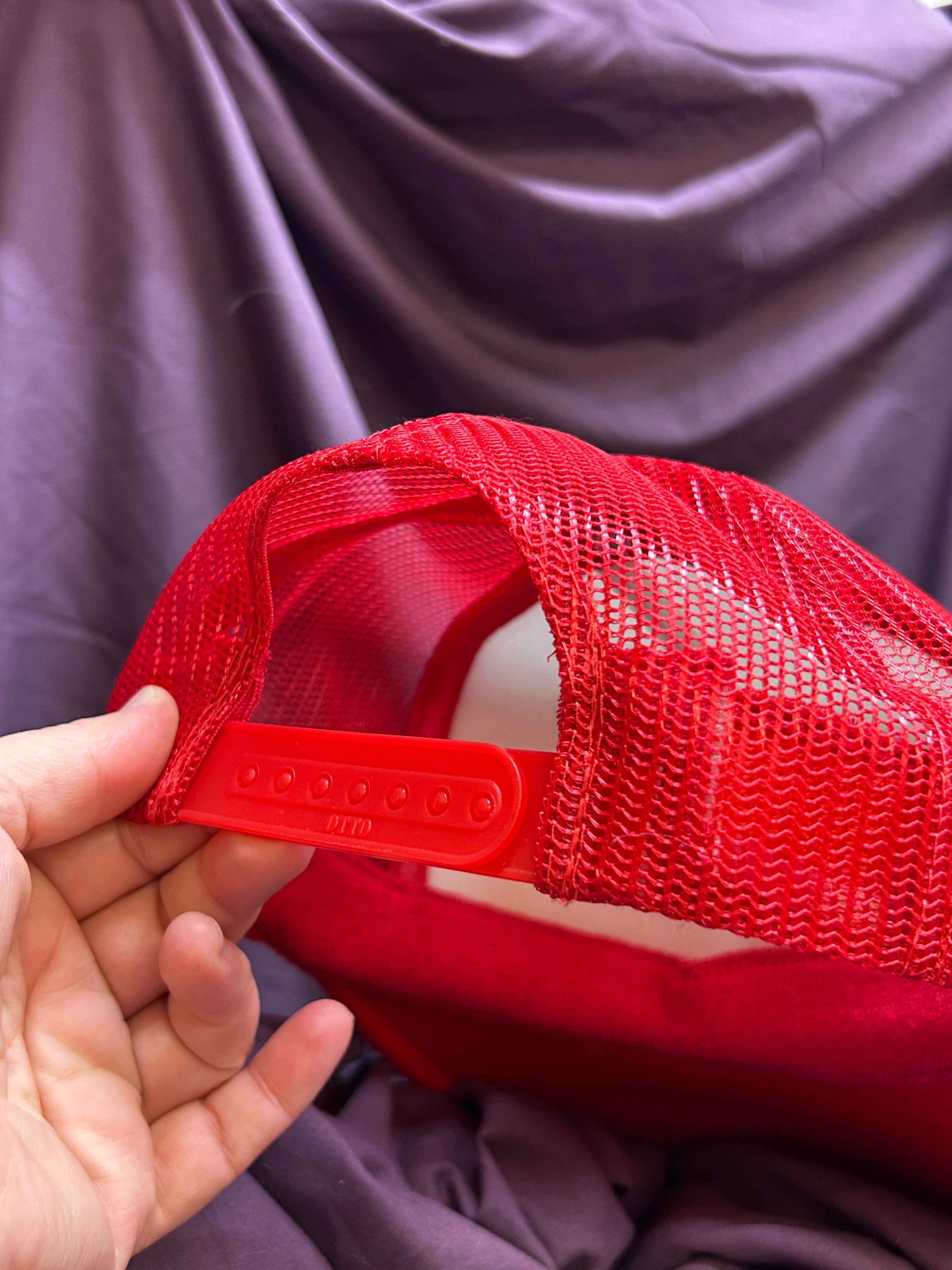 Love is in the Air: Red Heart Adjustable Mesh Trucker Hat