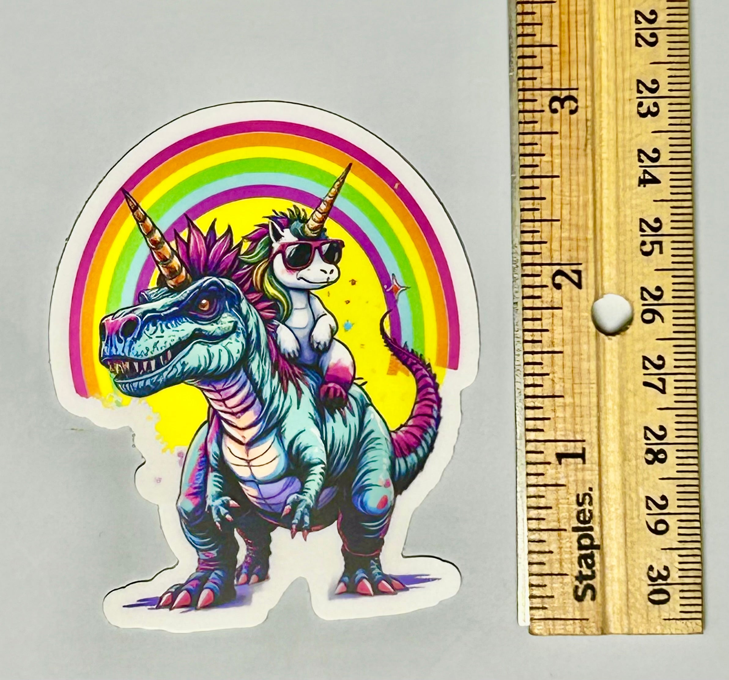 Vinyl Sticker - Magical Unicorn Dinosaur