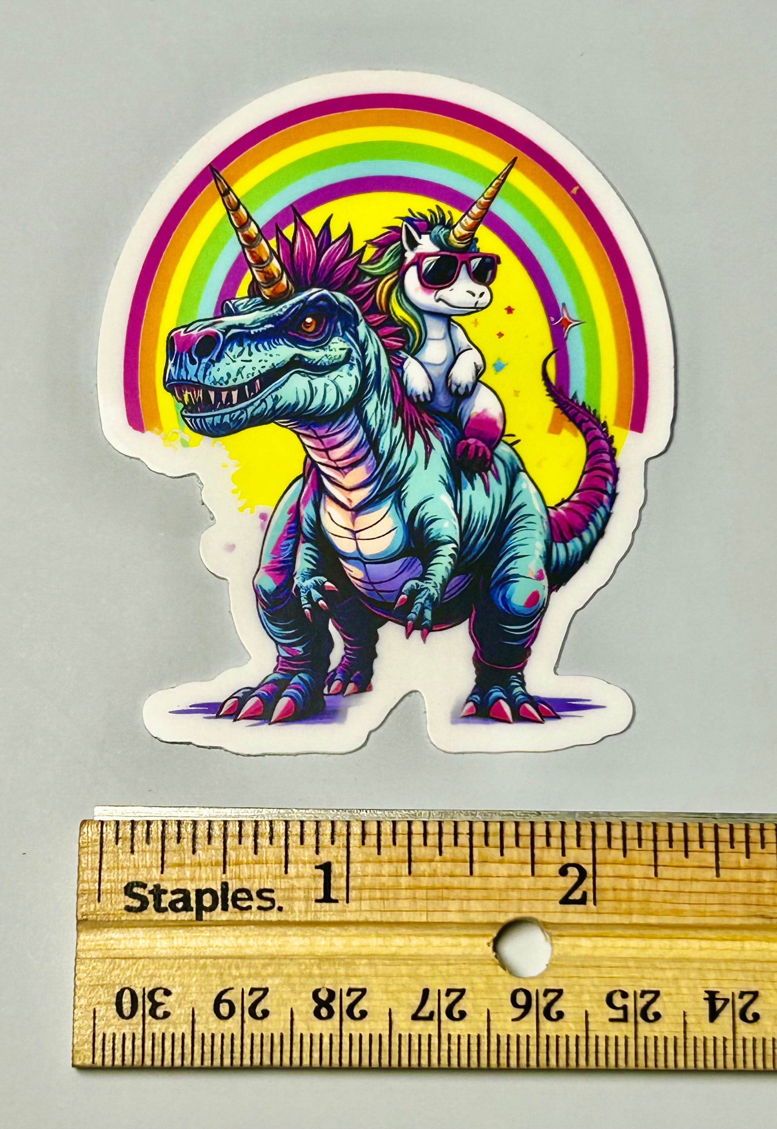 Vinyl Sticker - Magical Unicorn Dinosaur