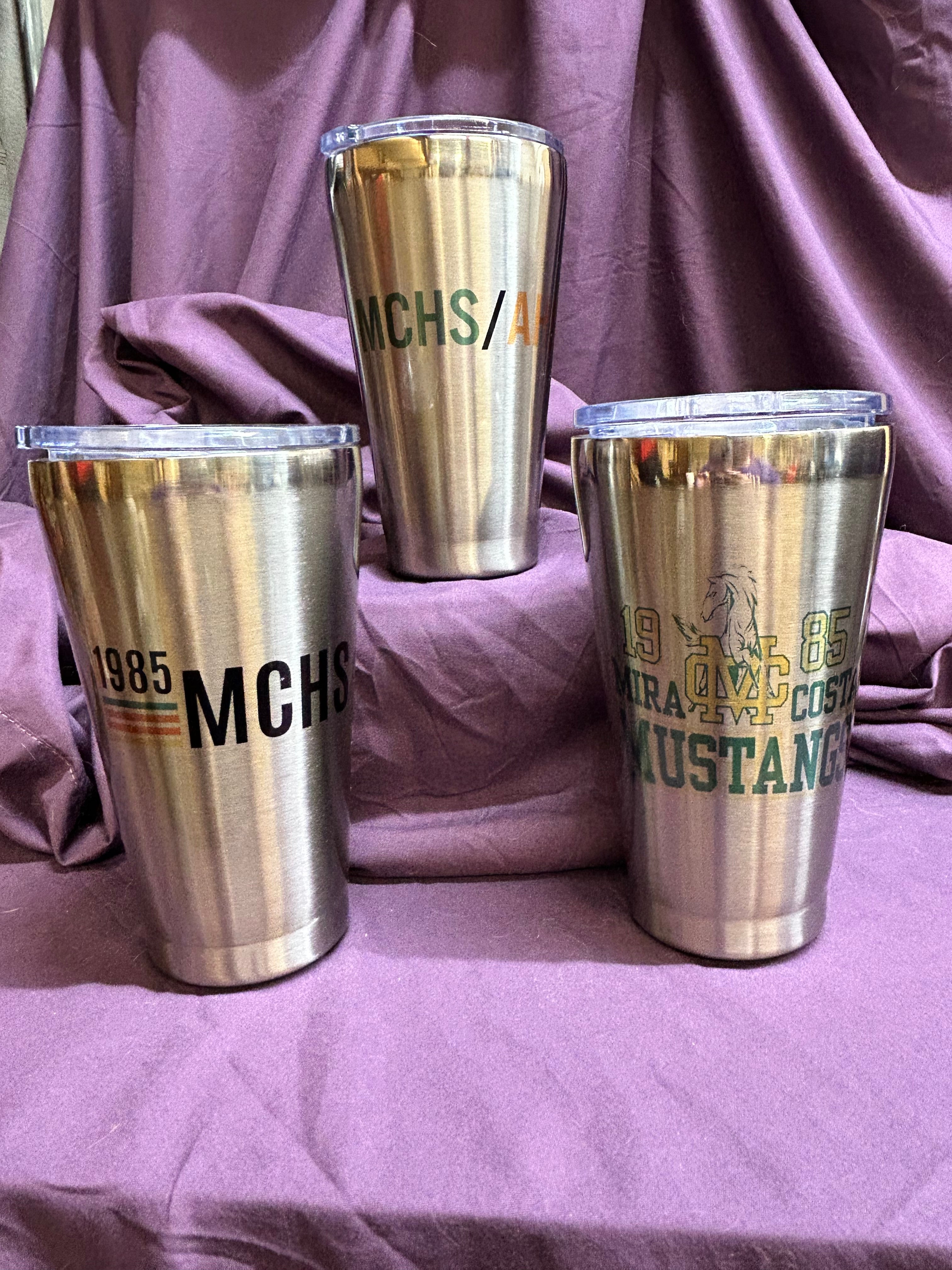 MCHS85 - 40th Reunion 15oz Stainless Steel Cup with Lid **PRE-ORDER - ORDER NOW!**