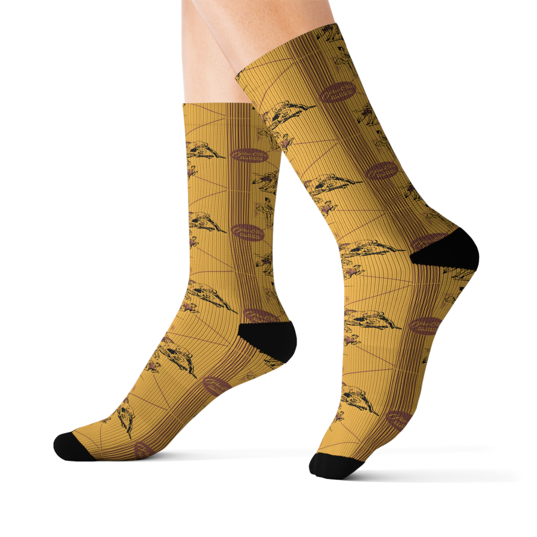 Retro Pee-Chee Folder Design Unisex Crew Socks