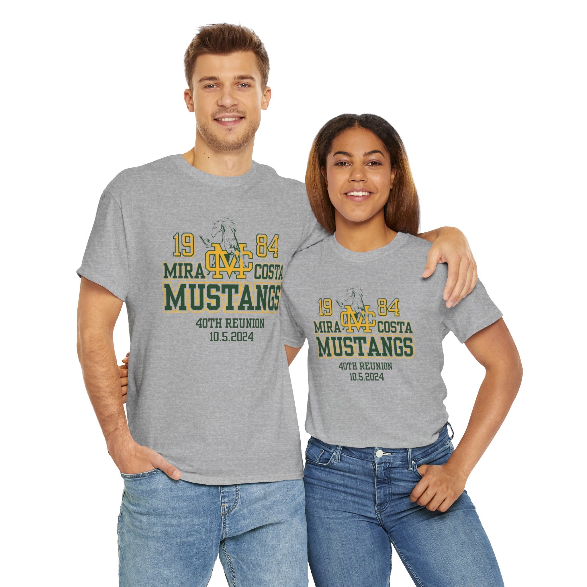 MCHS - Mira Costa Mustangs 1984 Unisex Heavy Cotton Tee - MC8428