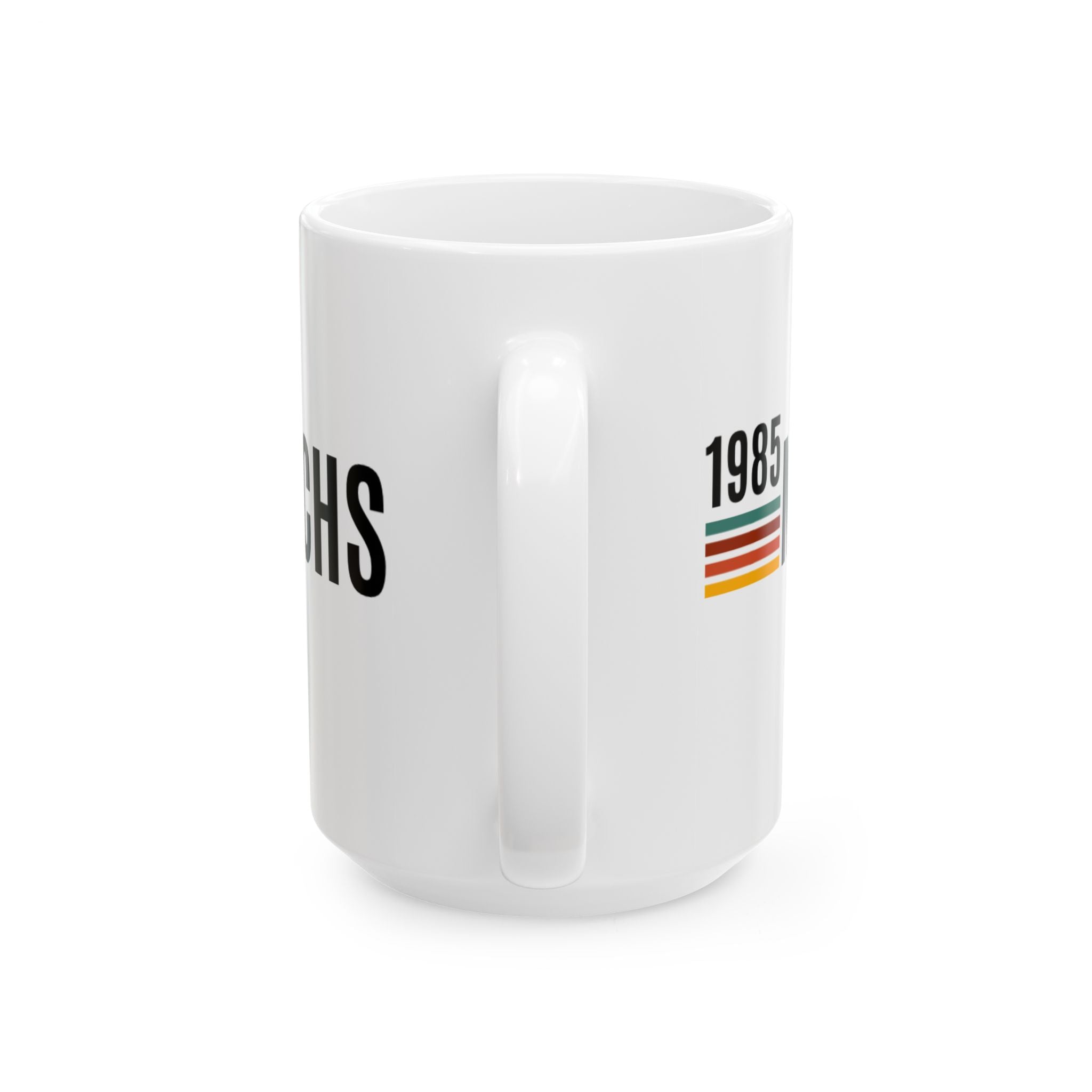 MCHS85 - 85 Retro Logo Ceramic Mug, (15oz)