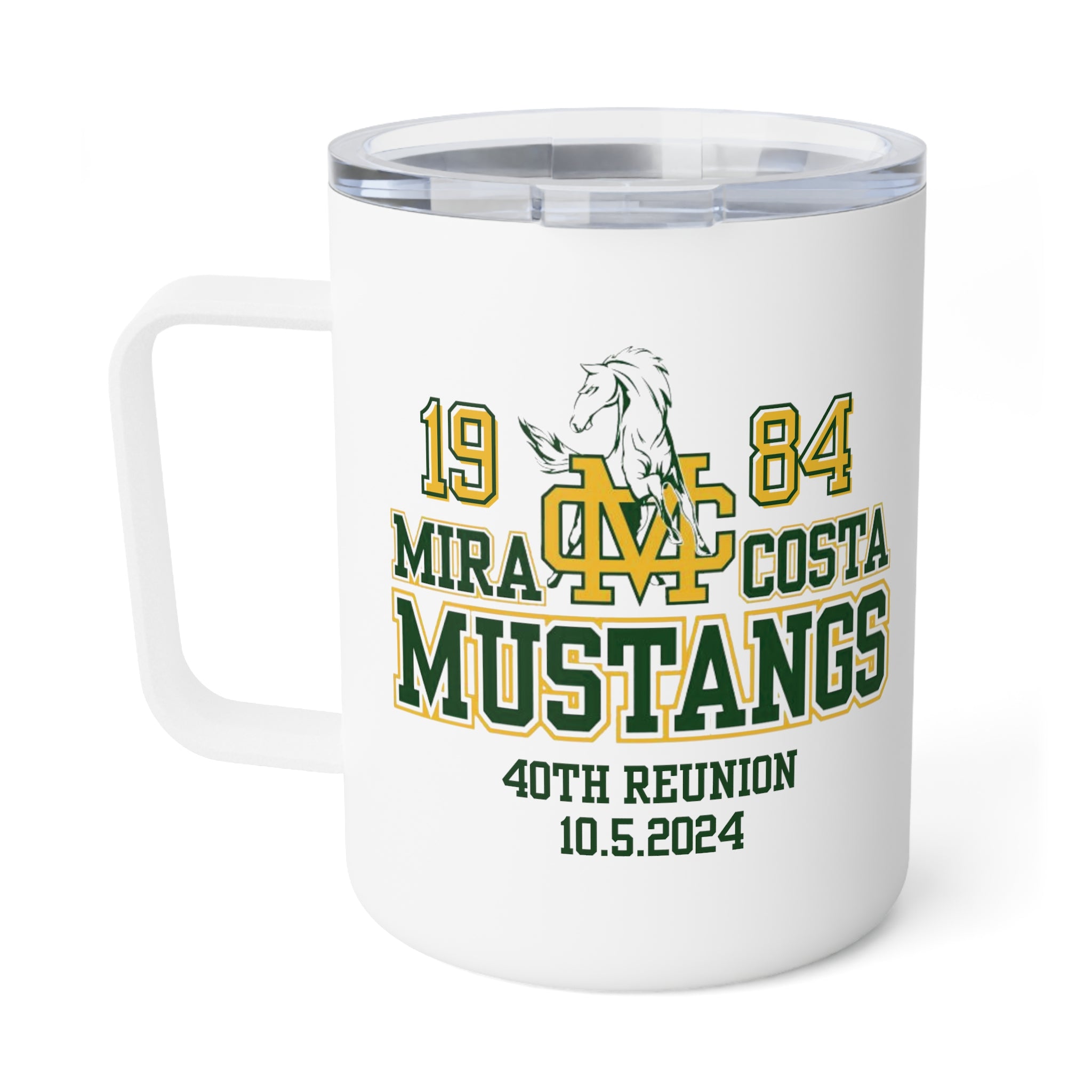 MCHS - Mira Costa Mustangs 1984 Insulated Coffee Mug, 10oz - MC8409