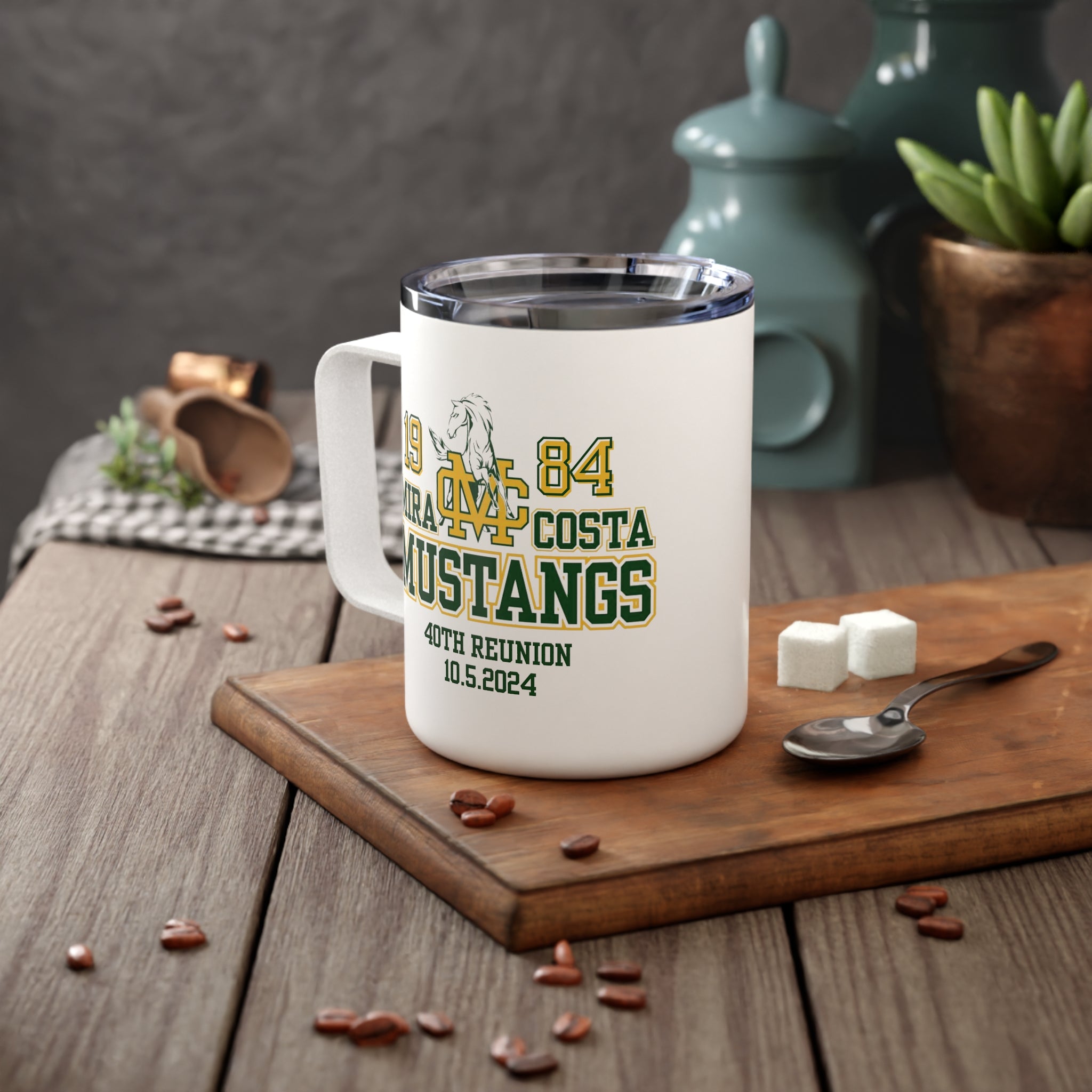 MCHS - Mira Costa Mustangs 1984 Insulated Coffee Mug, 10oz - MC8409