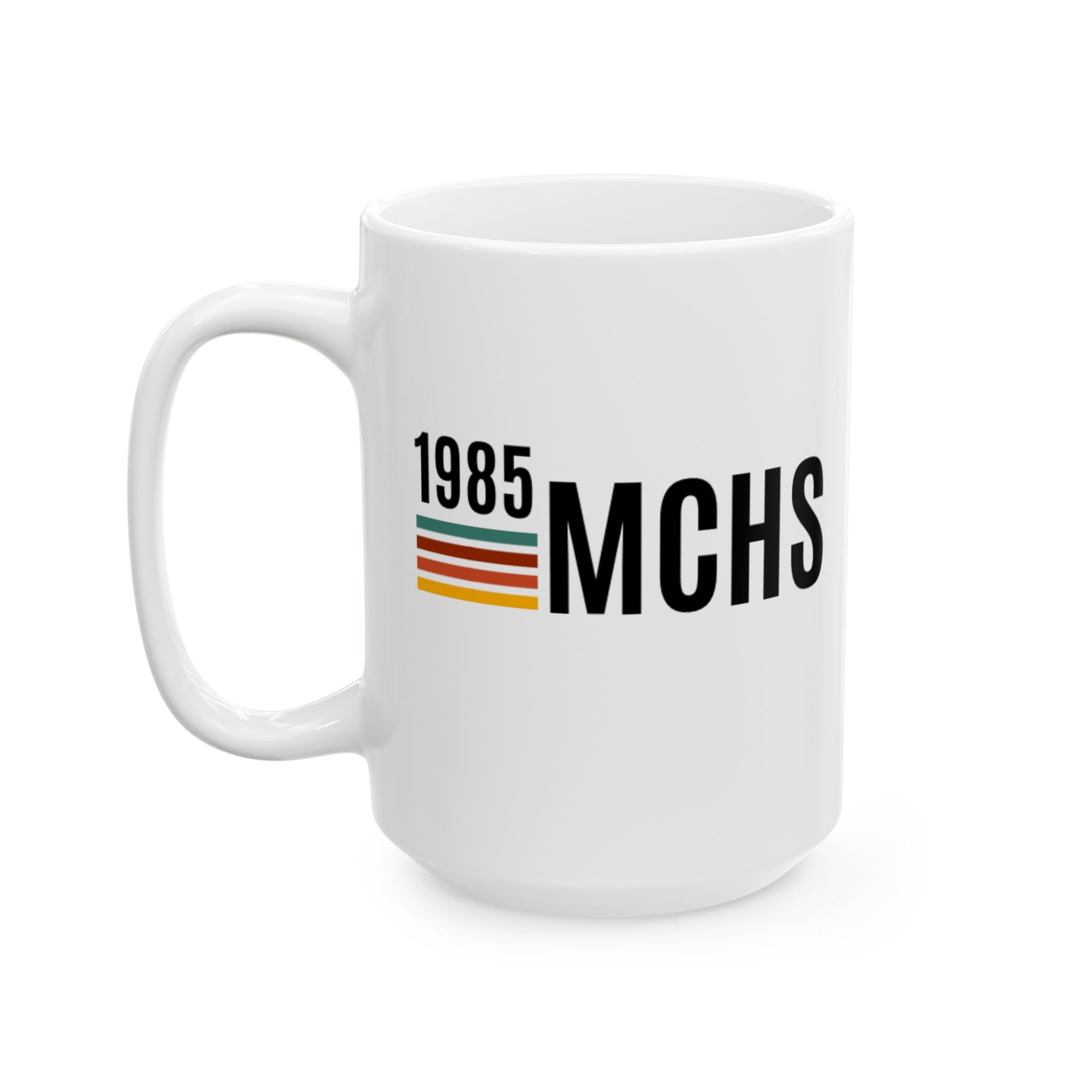 MCHS85 - 85 Retro Logo Ceramic Mug, (15oz)