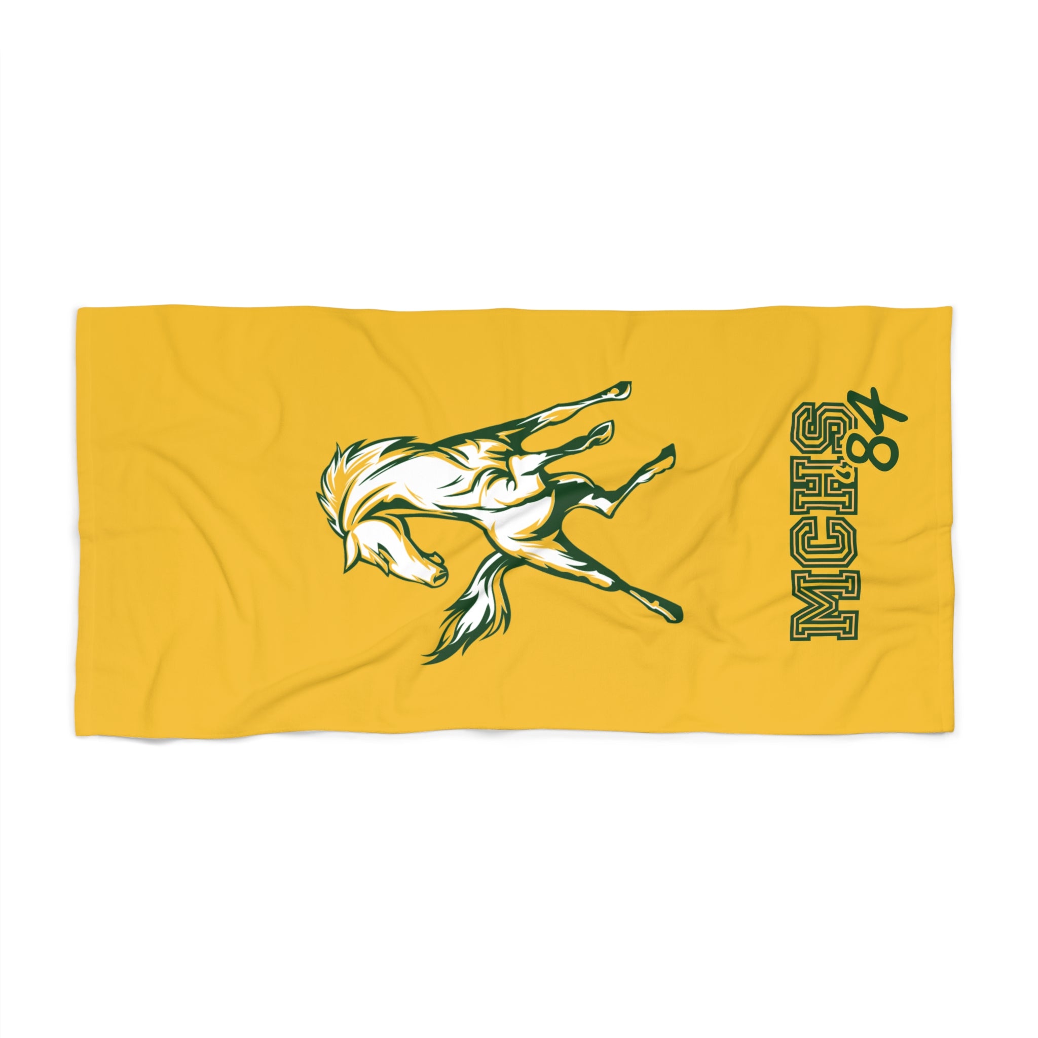 MCHS - Mustang Beach Towel, Gold - MC8406