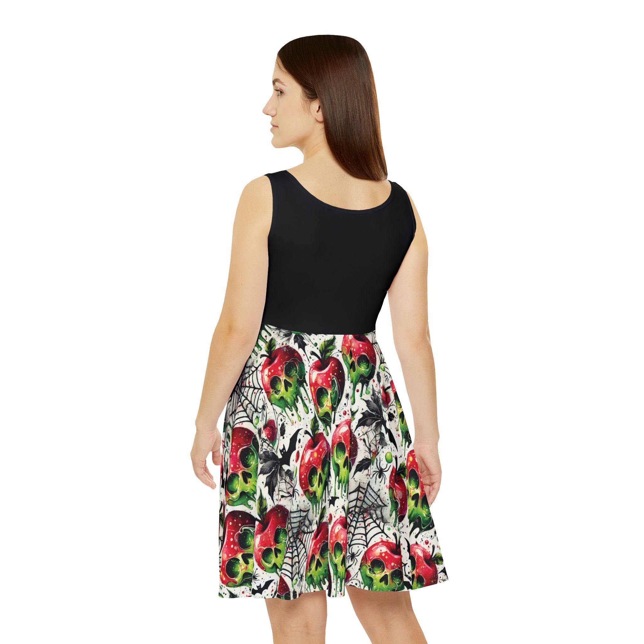 Villainous Poison Apple Asymmetrical Skater Style Dress