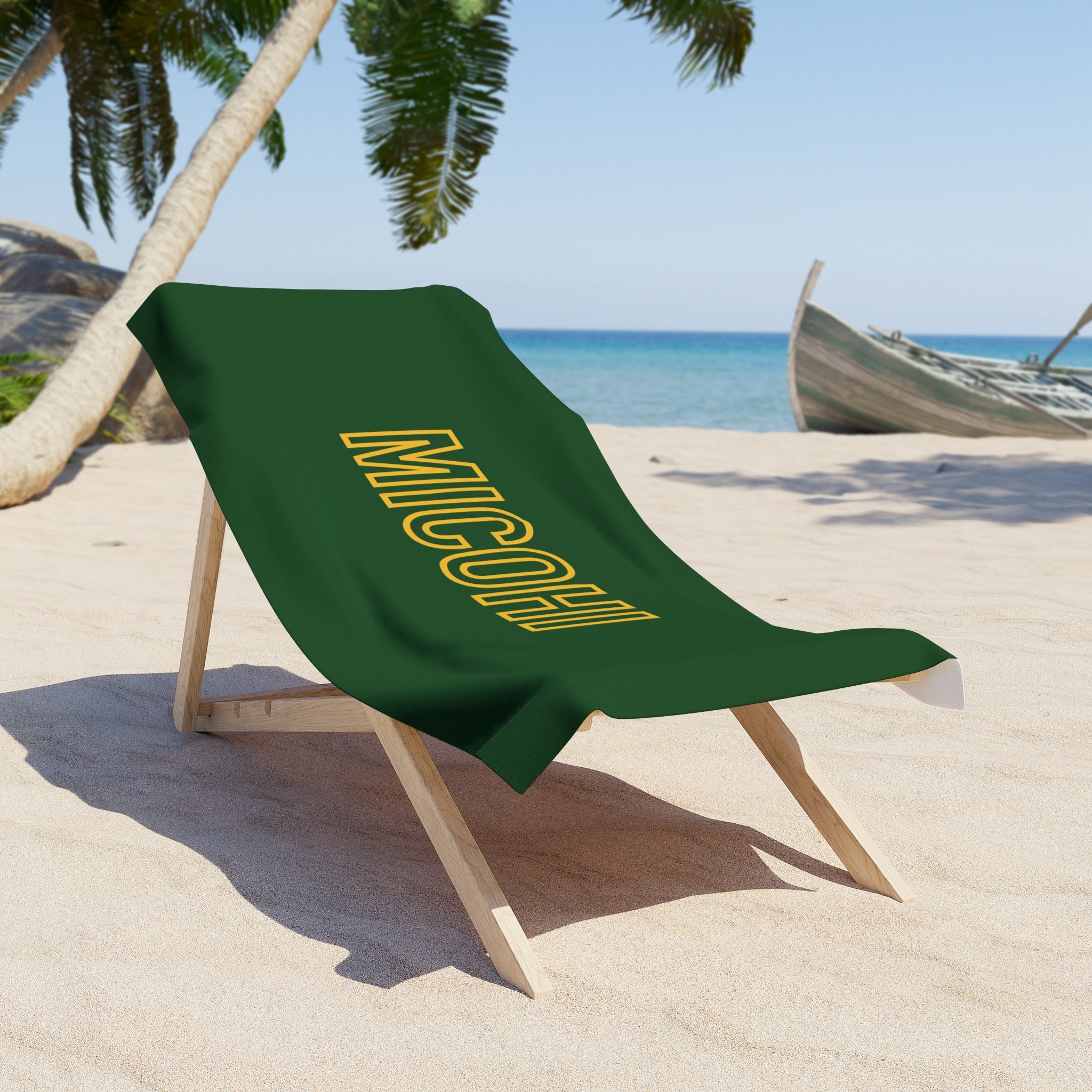 MCHS - MICOHI Beach Towel, Green - MC8405