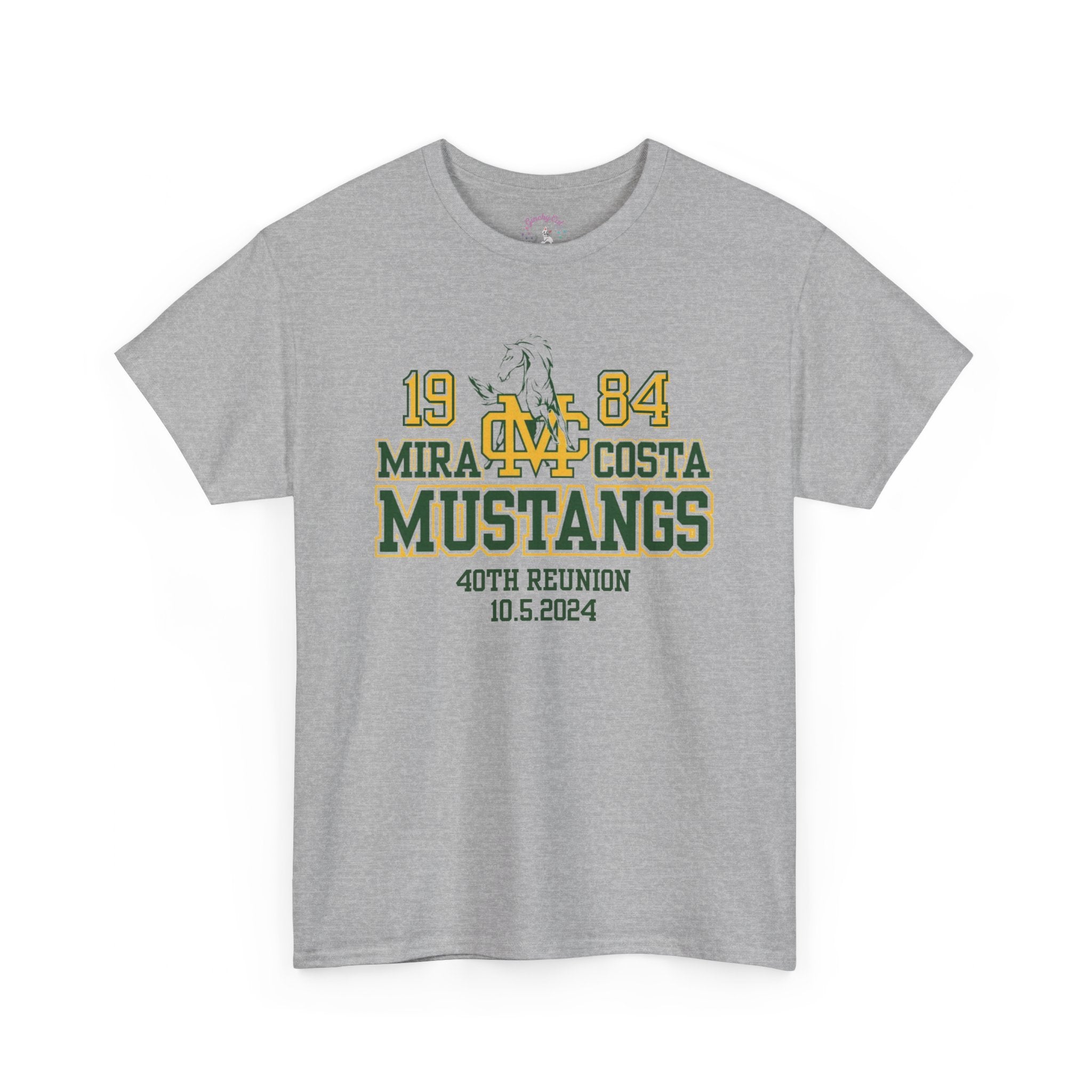 MCHS - Mira Costa Mustangs 1984 Unisex Heavy Cotton Tee - MC8428