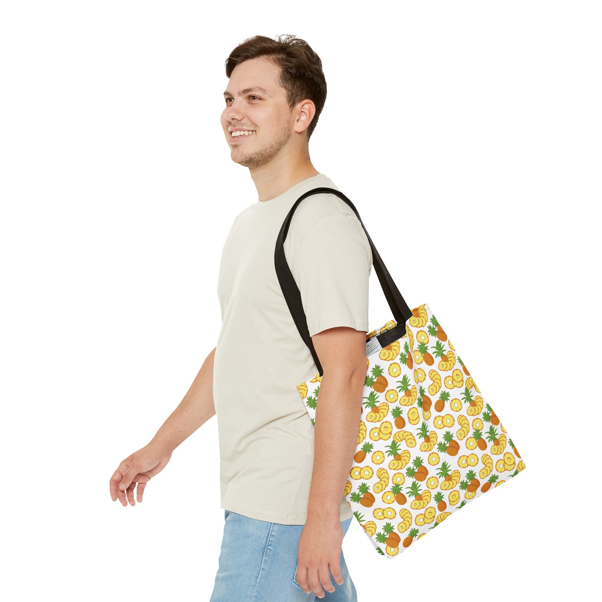 Reusable Tote Bag - Playful Pineapples