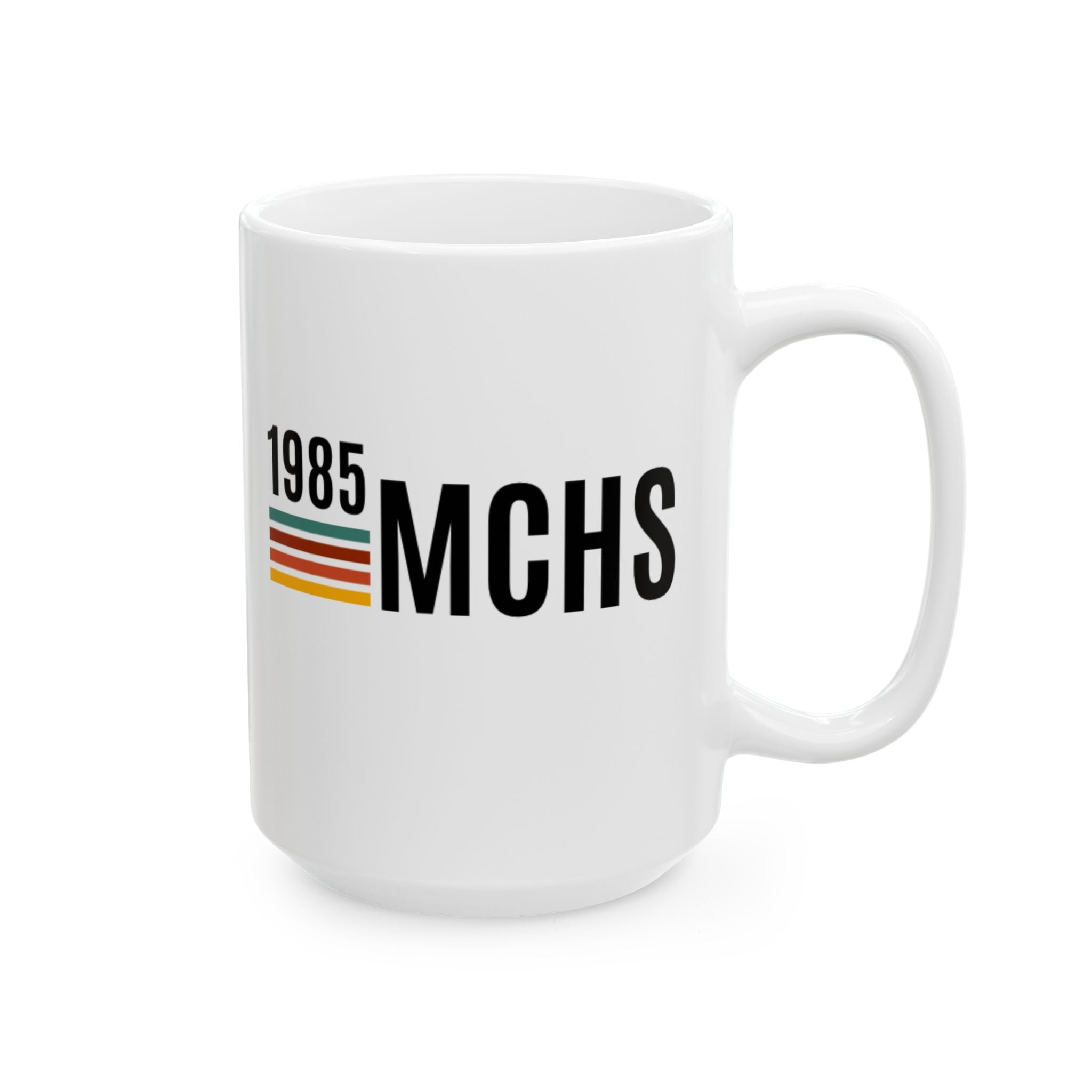 MCHS85 - 85 Retro Logo Ceramic Mug, (15oz)