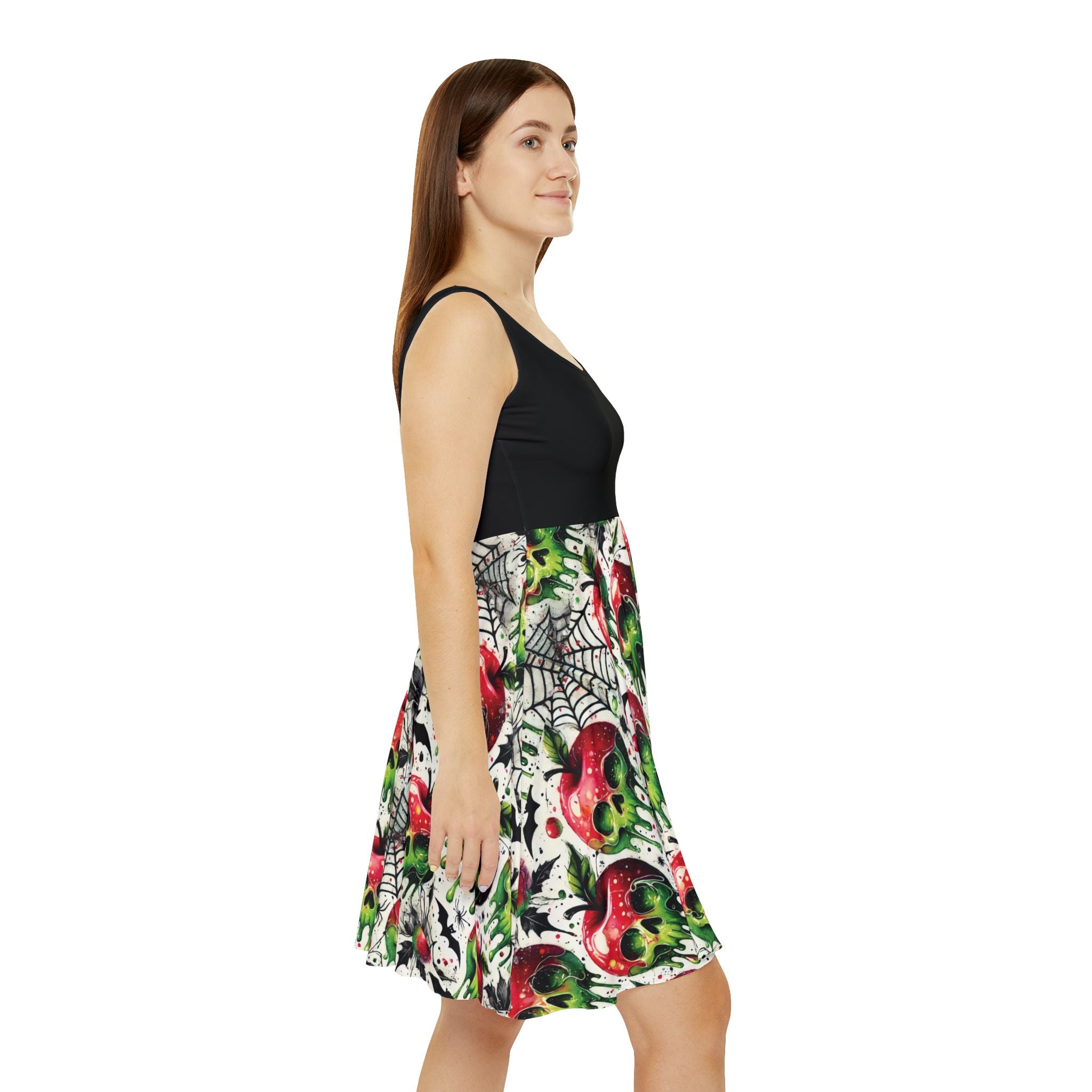 Villainous Poison Apple Asymmetrical Skater Style Dress