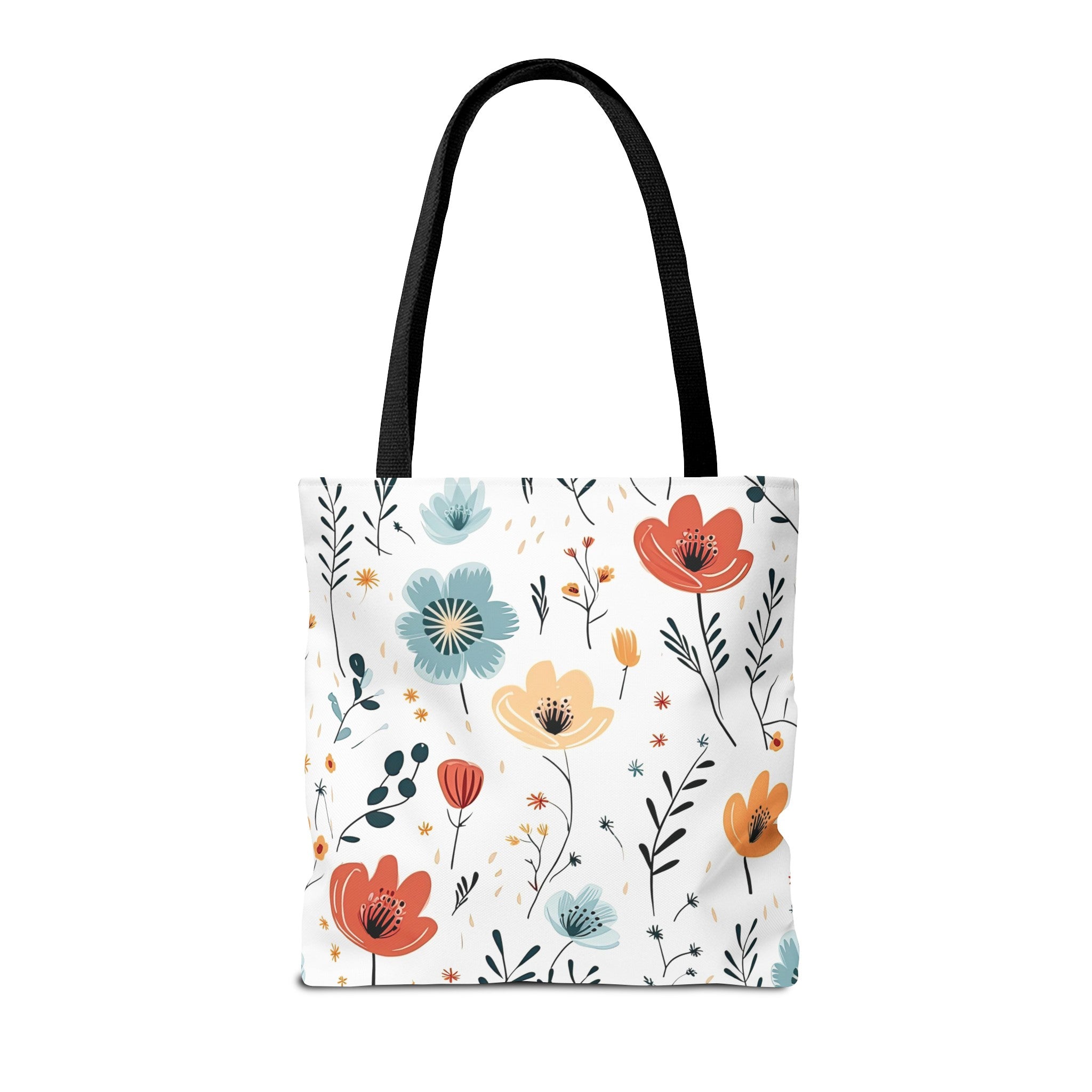 Reusable Tote Bag - Colorful Flowers (Light)