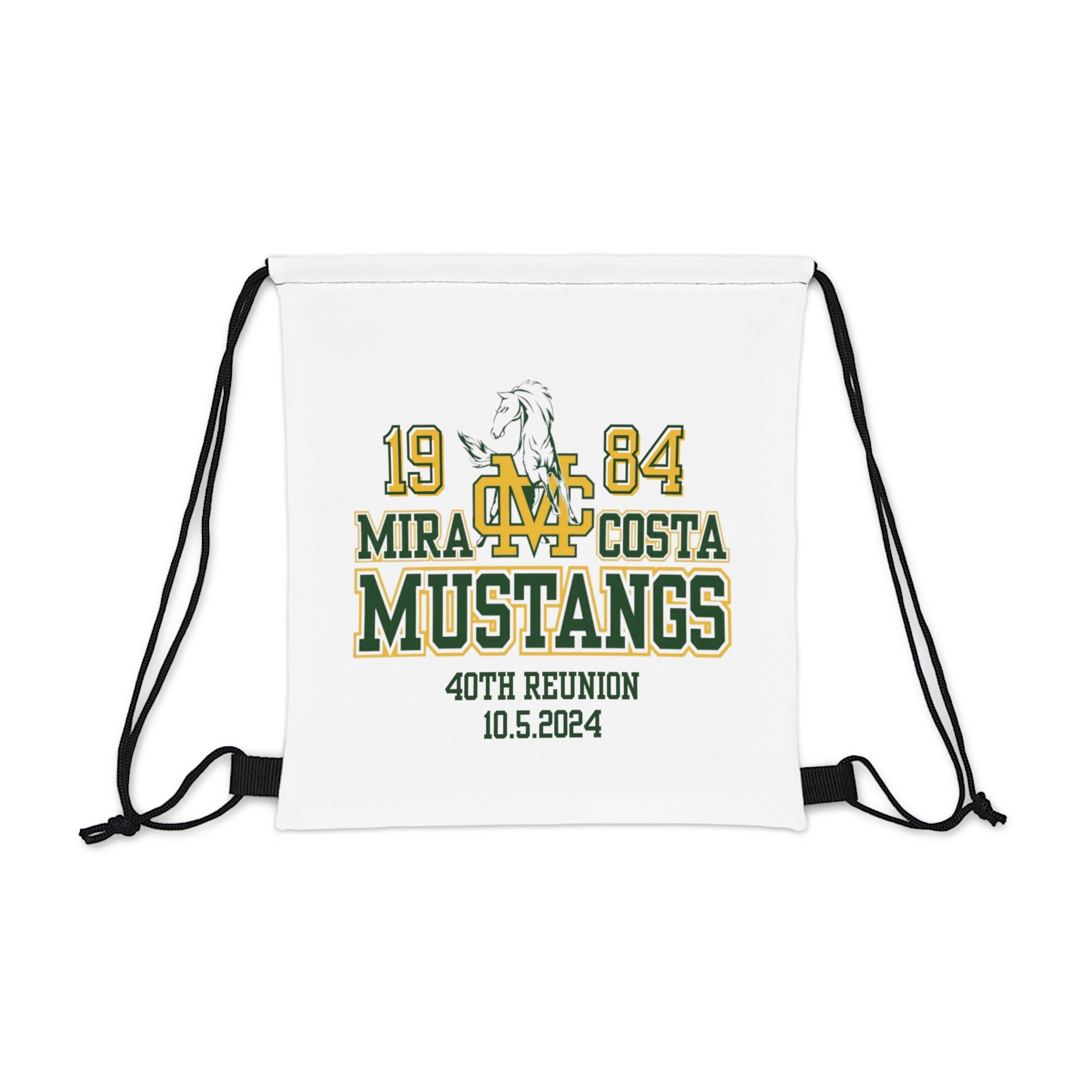 MCHS - Mira Costa Mustangs 1984 Outdoor Drawstring Bag - MC8421