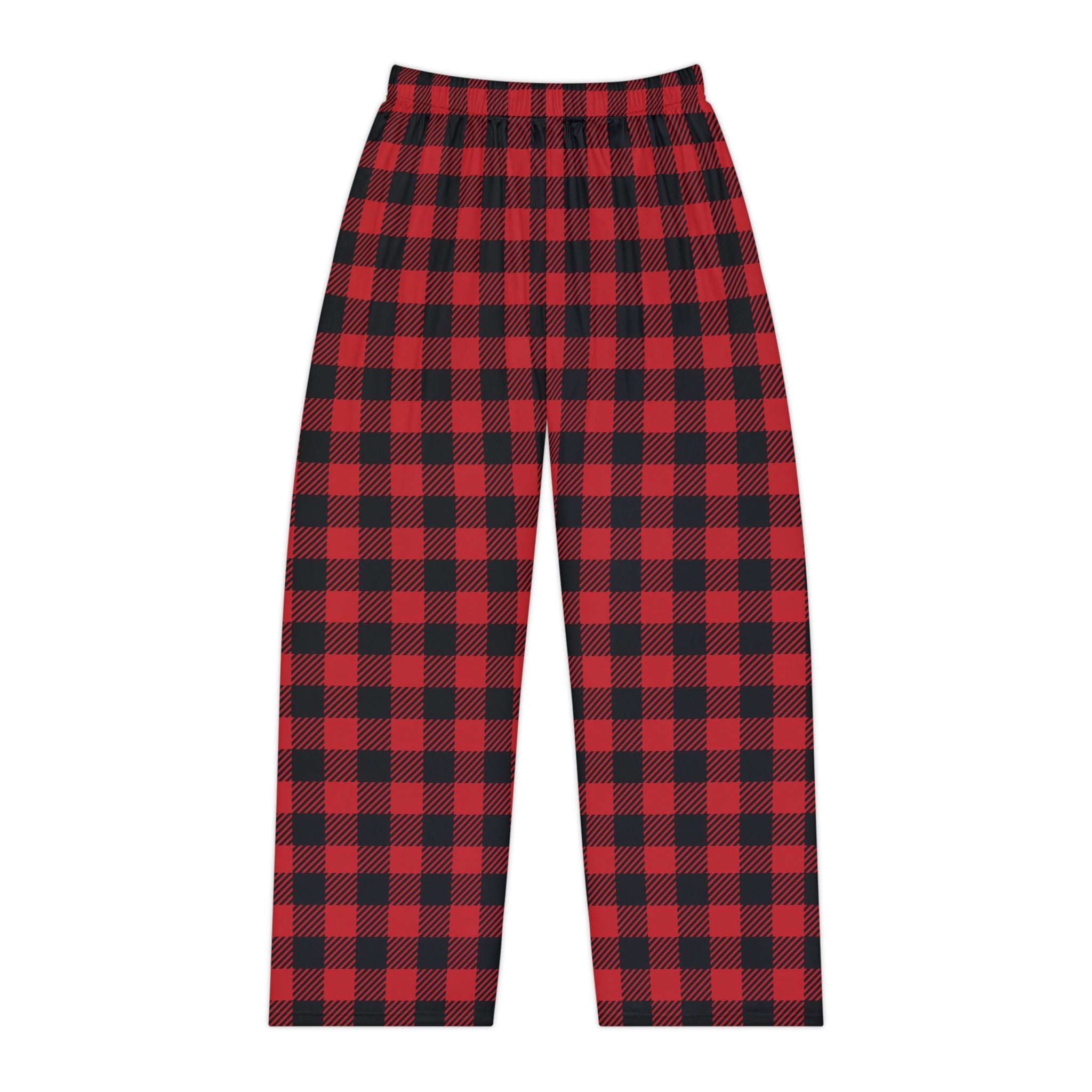 Women's Cozy Holiday Lounge Pants - Red Buffalo Plaid