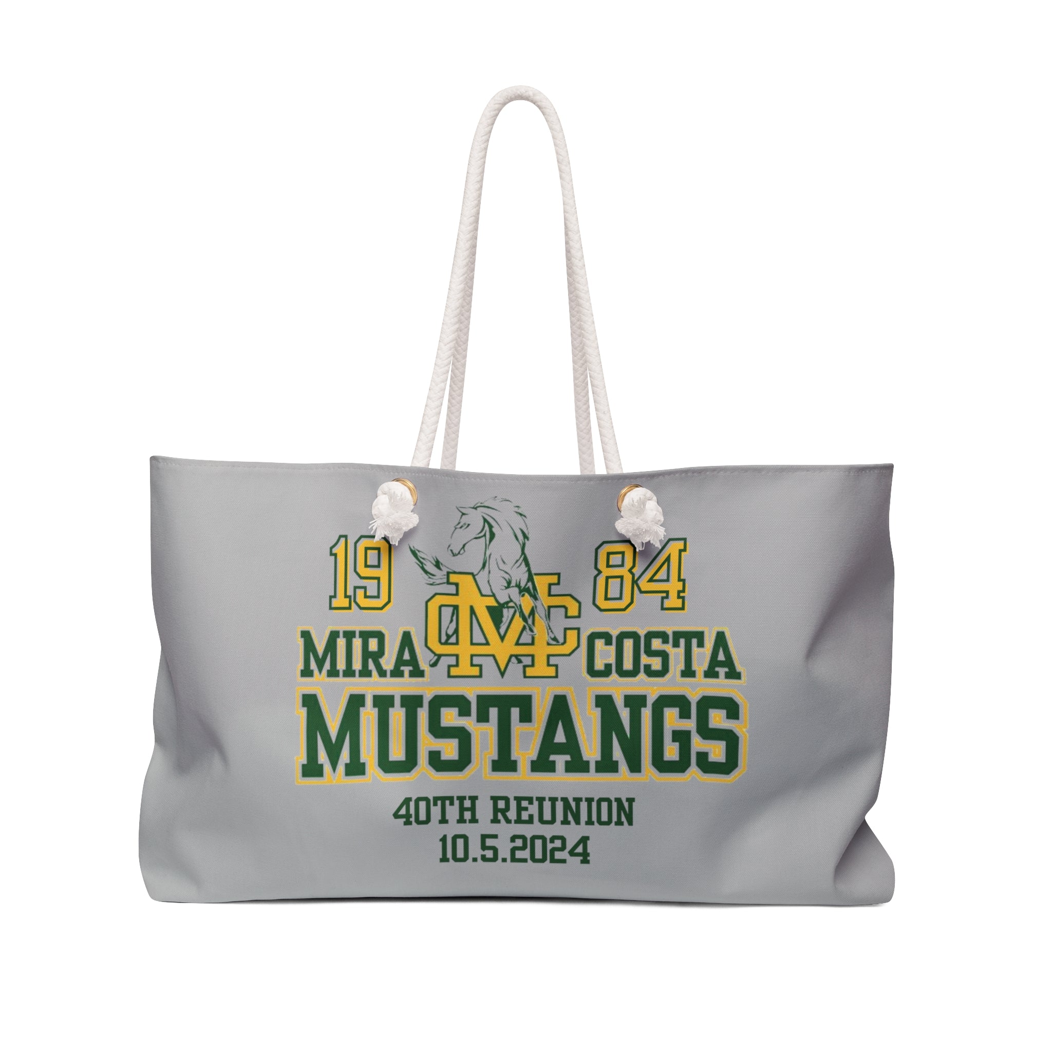 MCHS - Mira Costa Mustangs 1984 Weekender Bag- Gray - MC8420